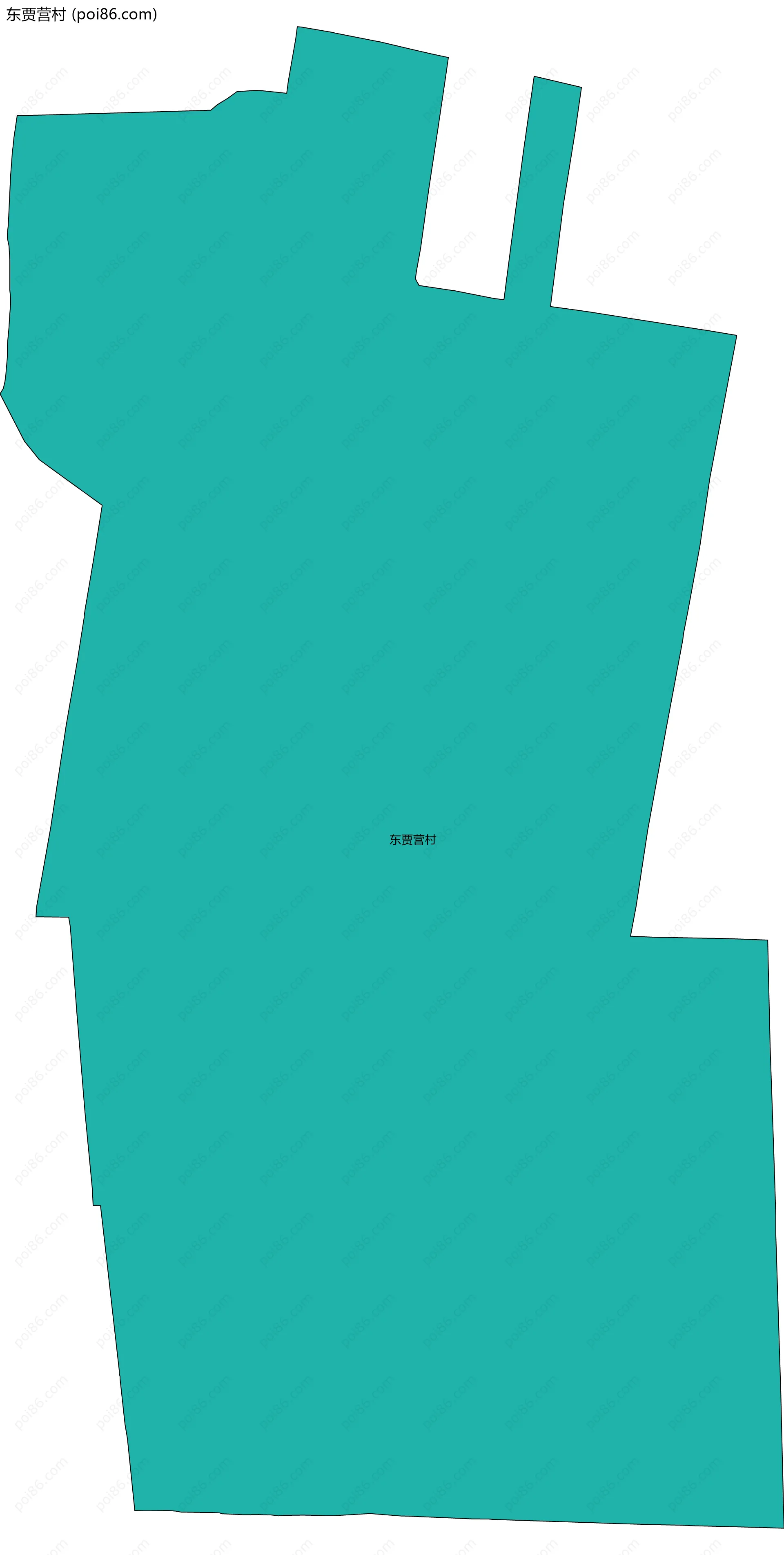 东贾营村边界地图