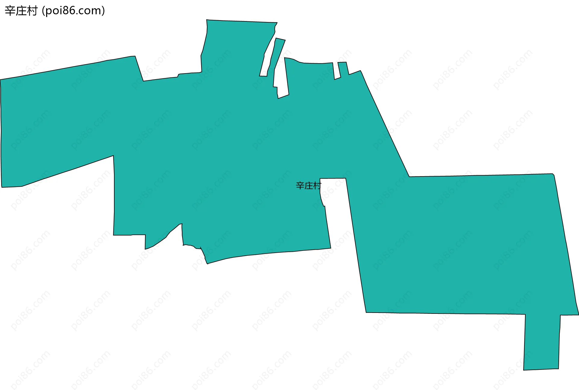 辛庄村边界地图