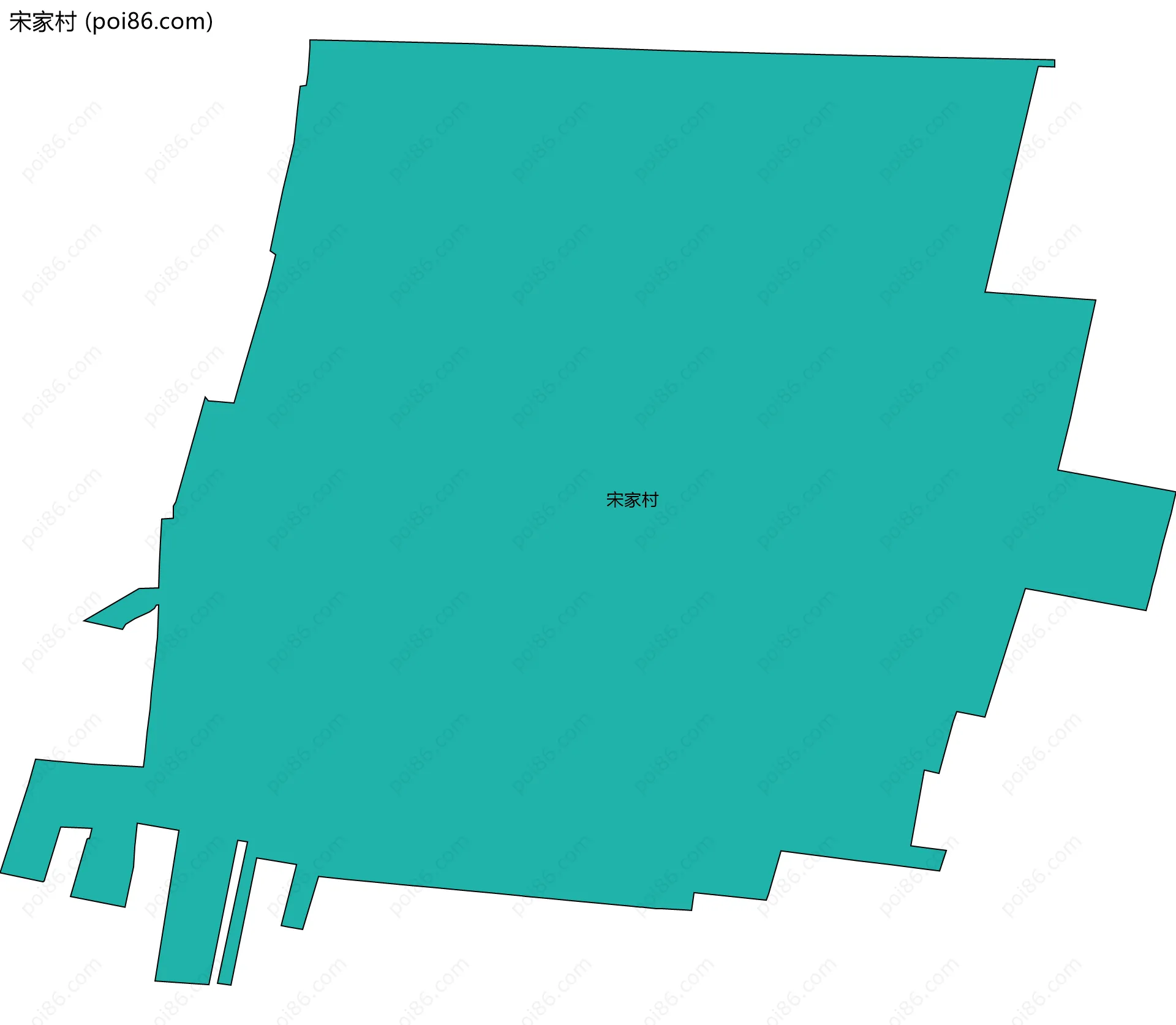 宋家村边界地图