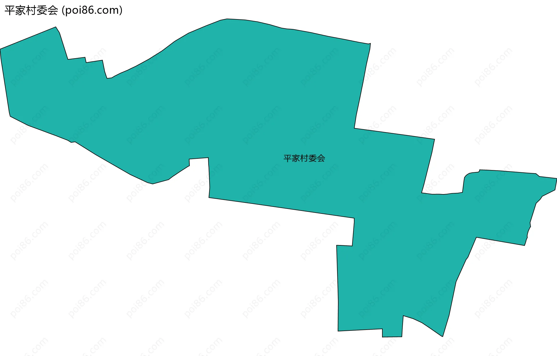 平家村委会边界地图