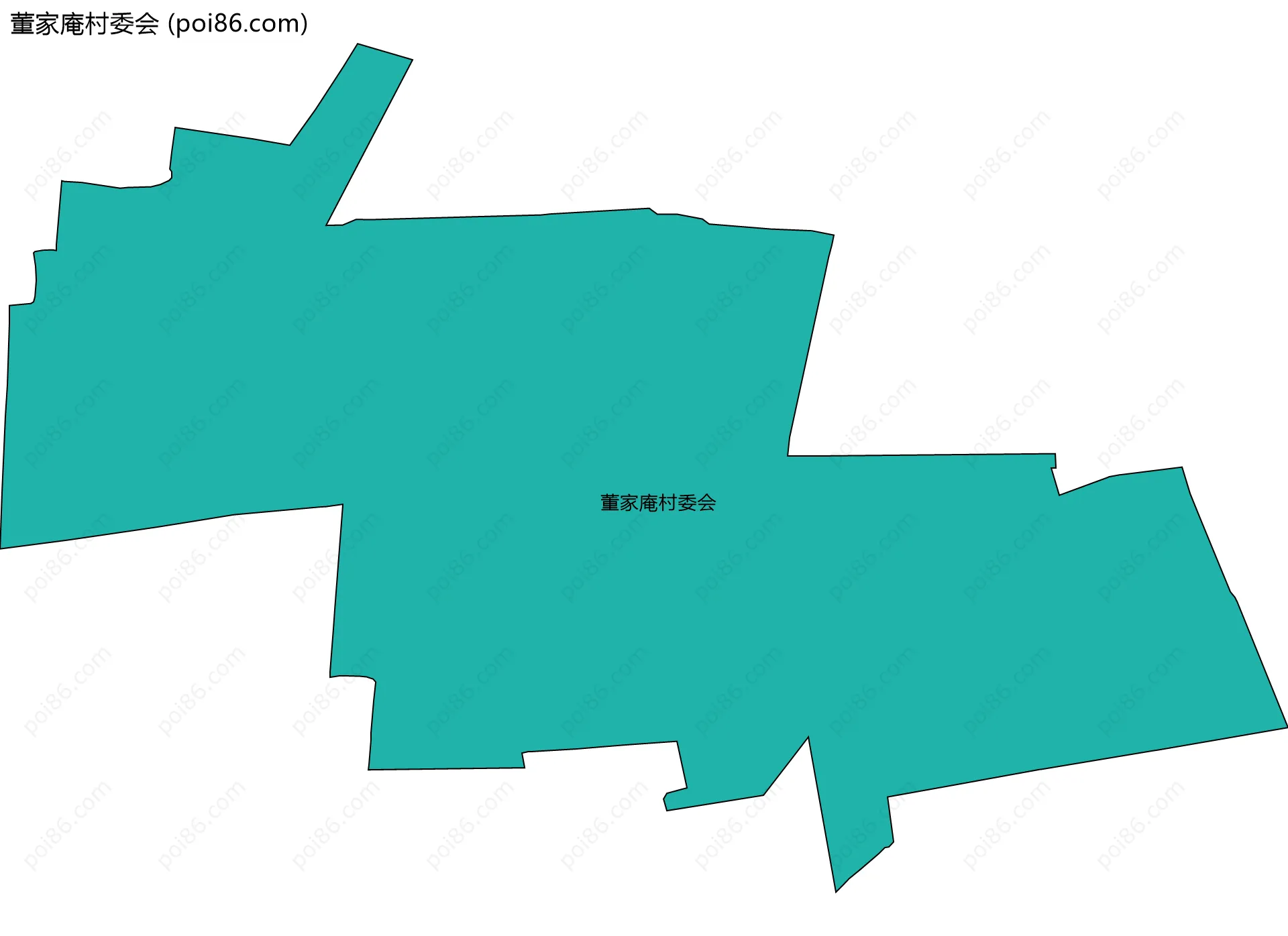 董家庵村委会边界地图