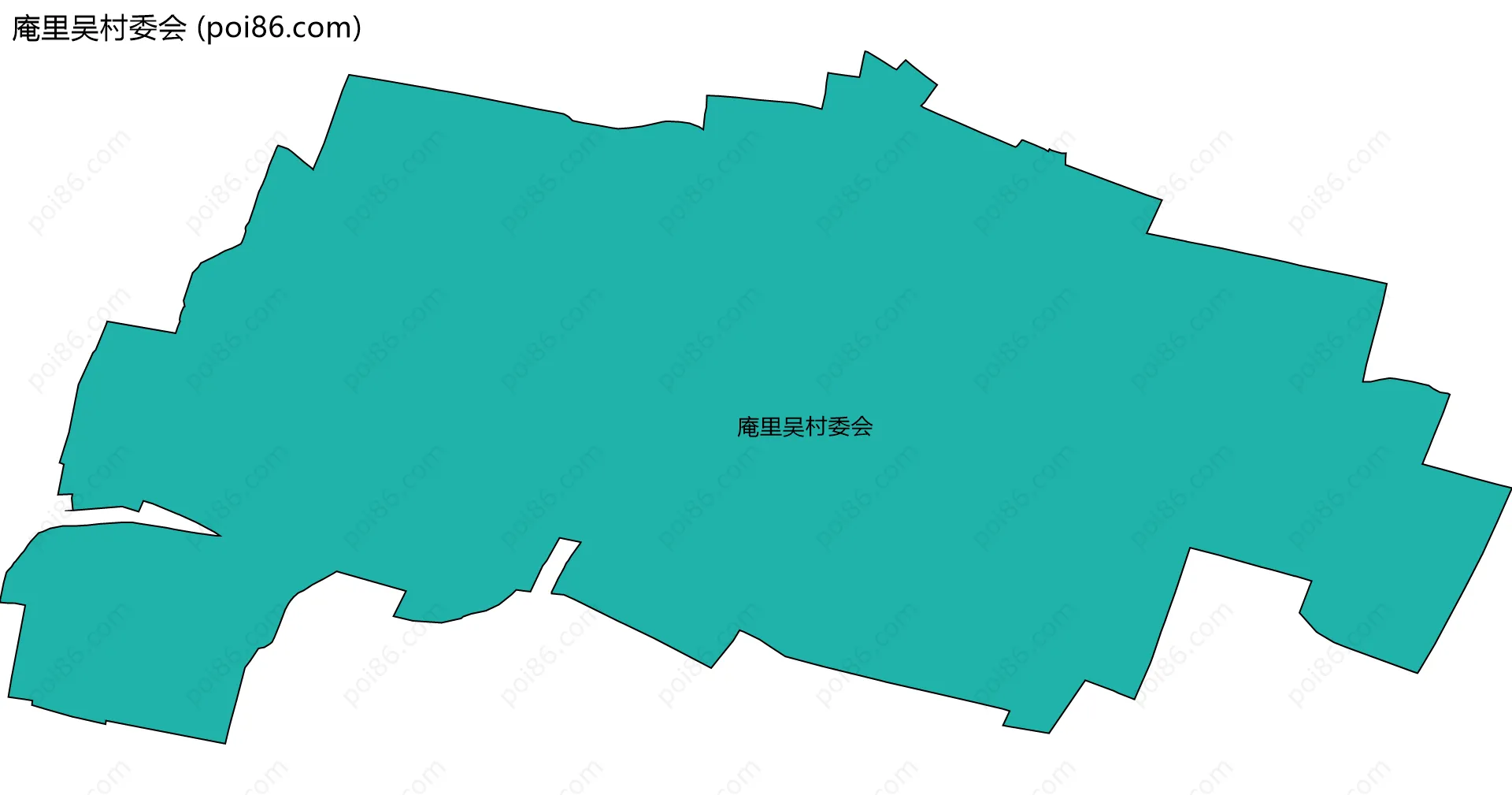 庵里吴村委会边界地图