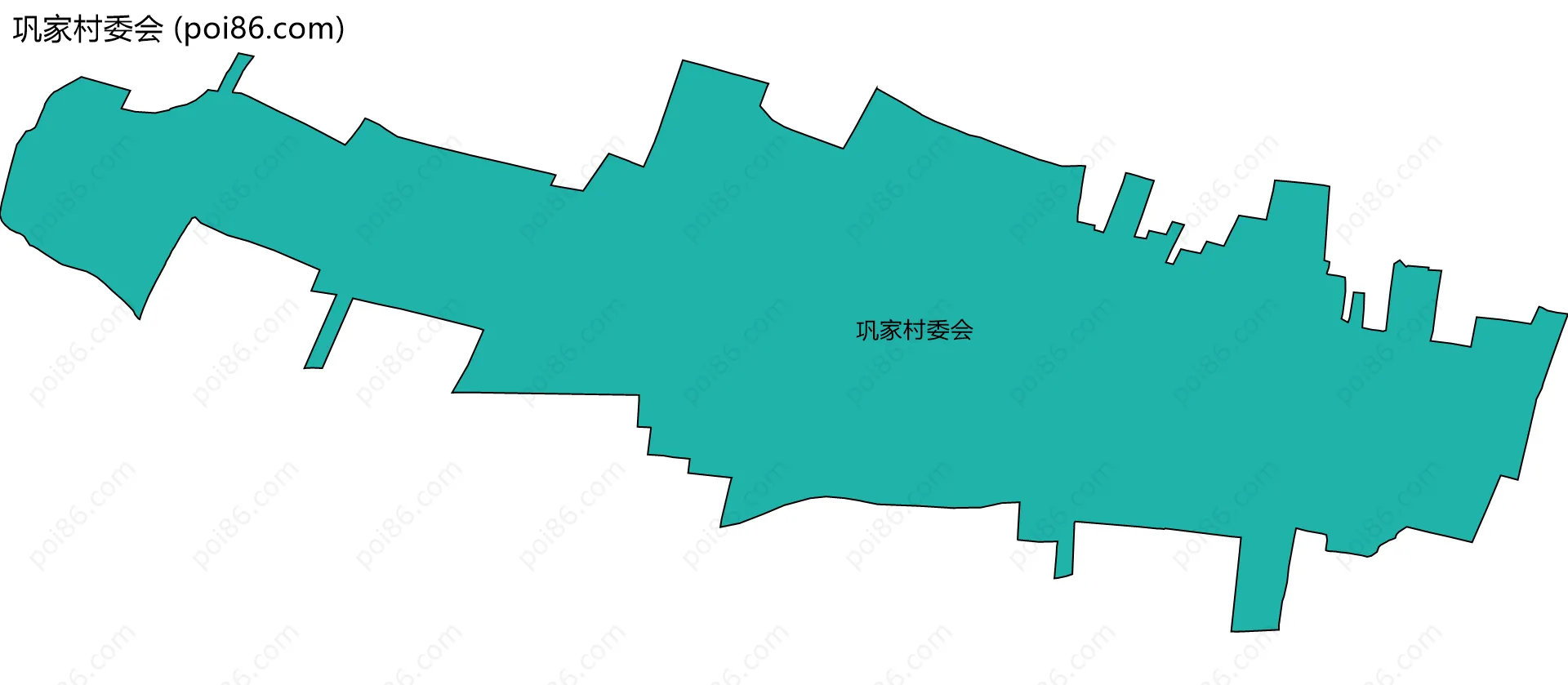 巩家村委会边界地图