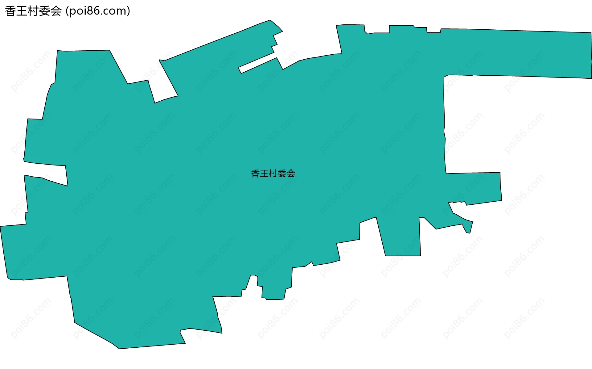 香王村委会边界地图