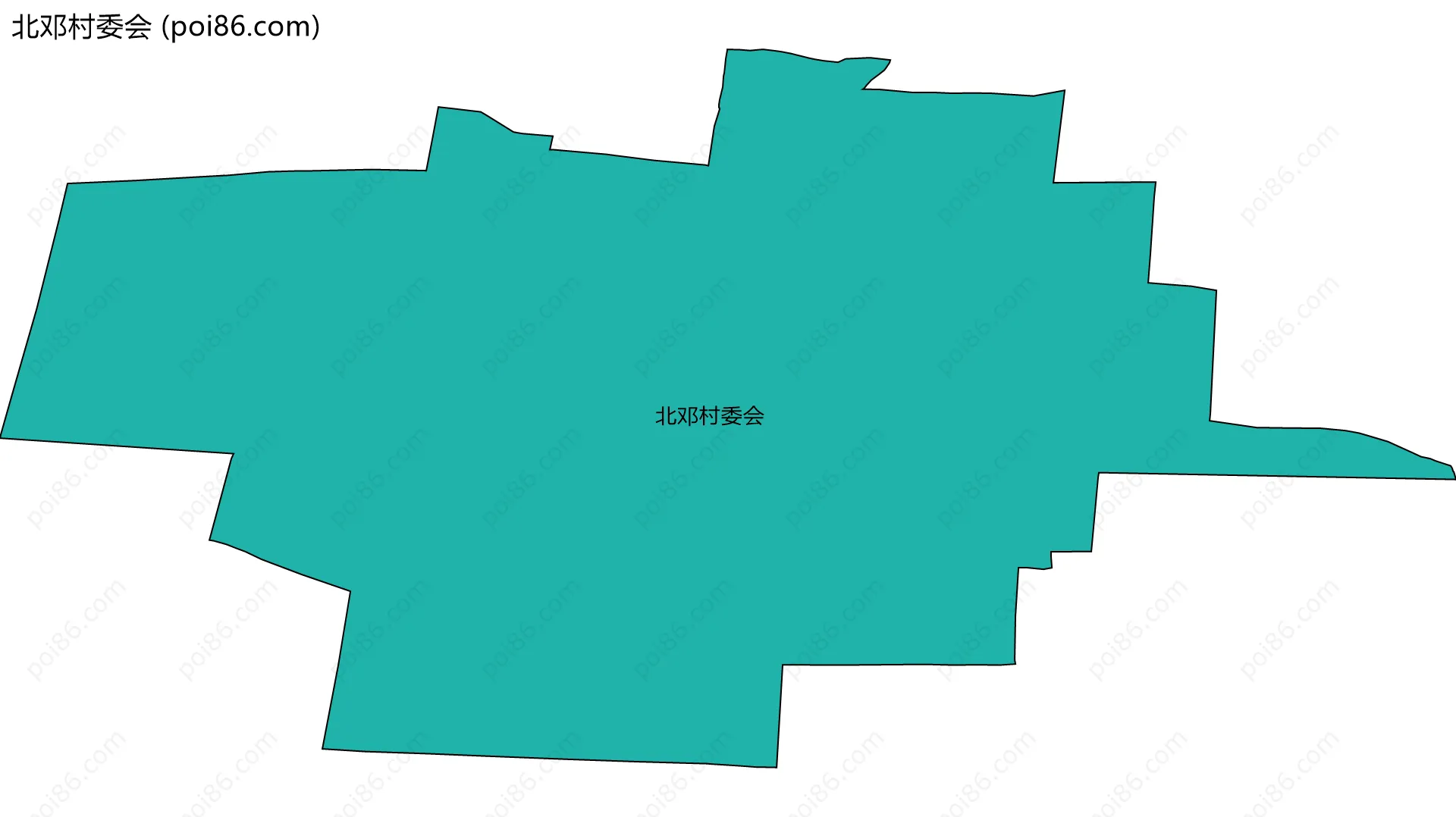 北邓村委会边界地图