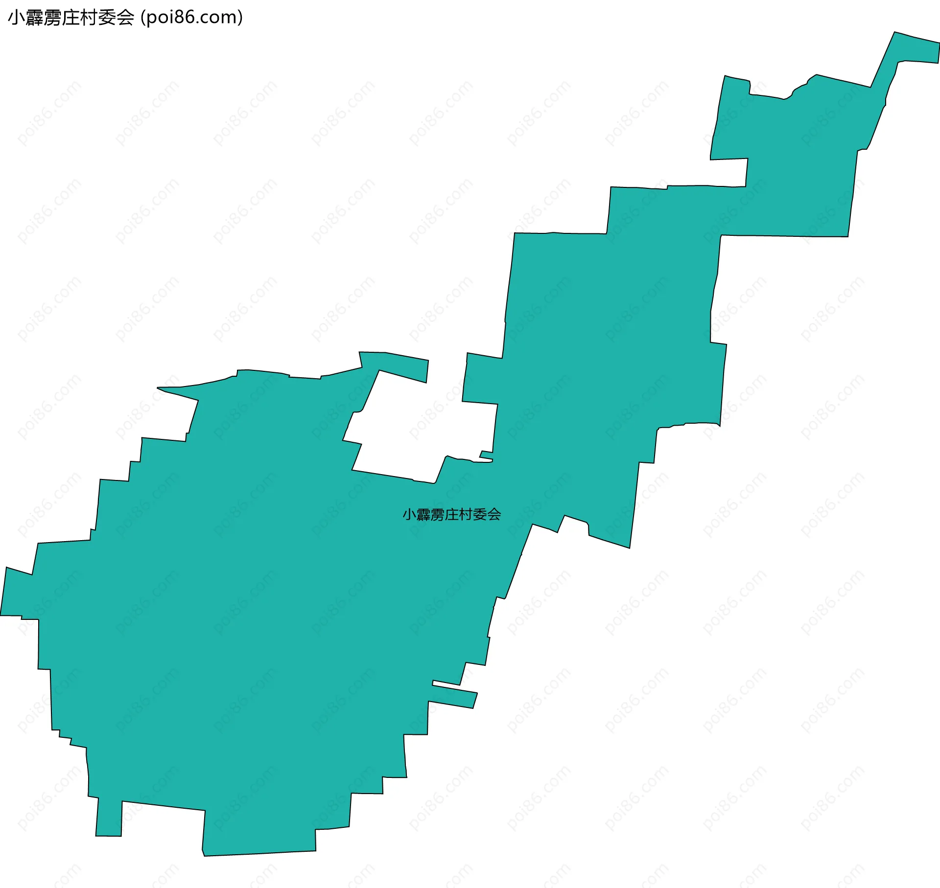 小霹雳庄村委会边界地图