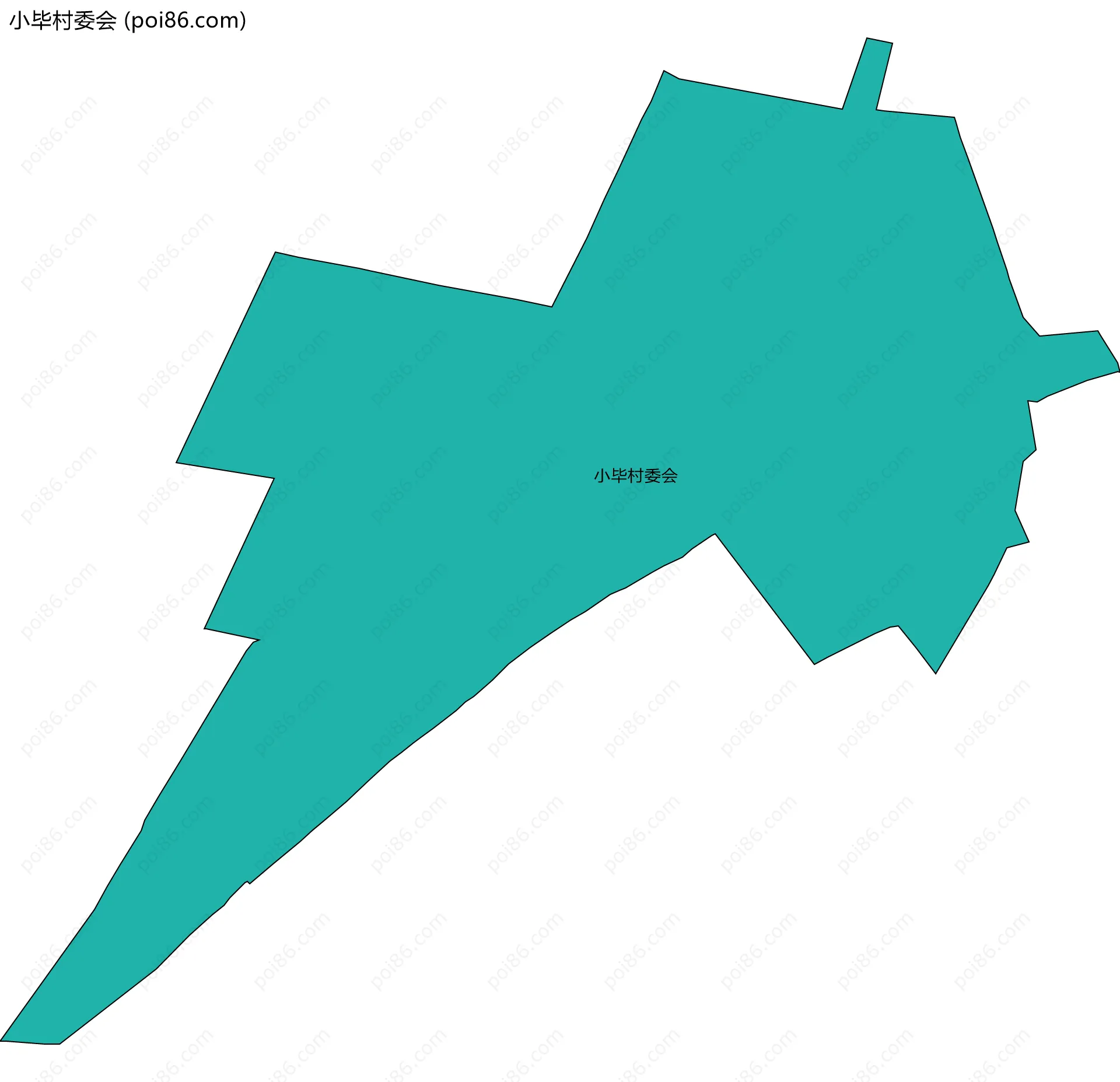 小毕村委会边界地图