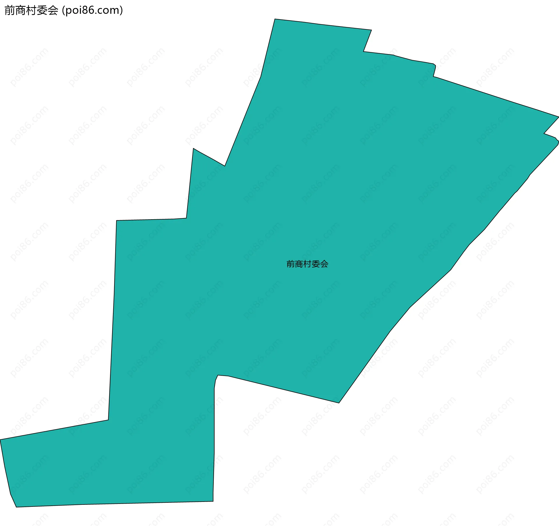 前商村委会边界地图