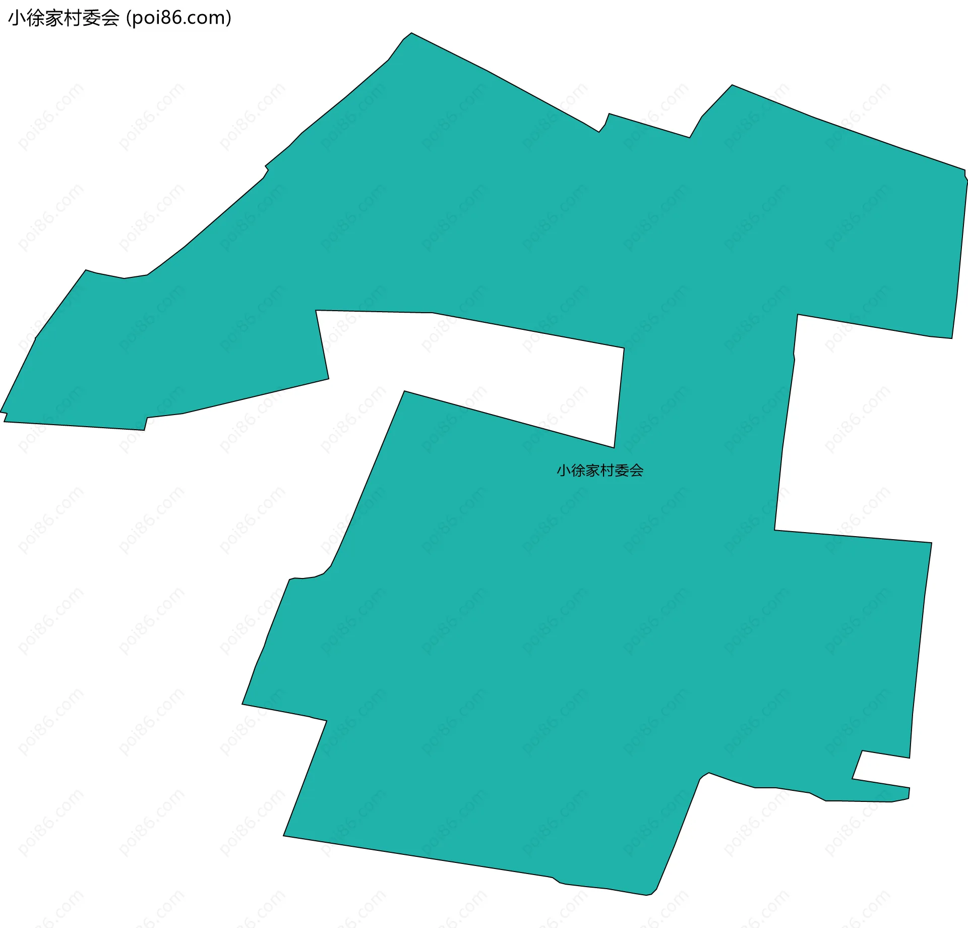 小徐家村委会边界地图