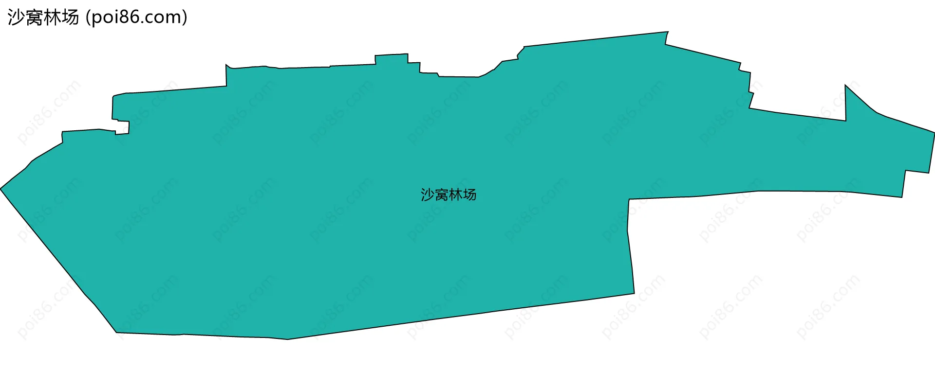 沙窝林场边界地图