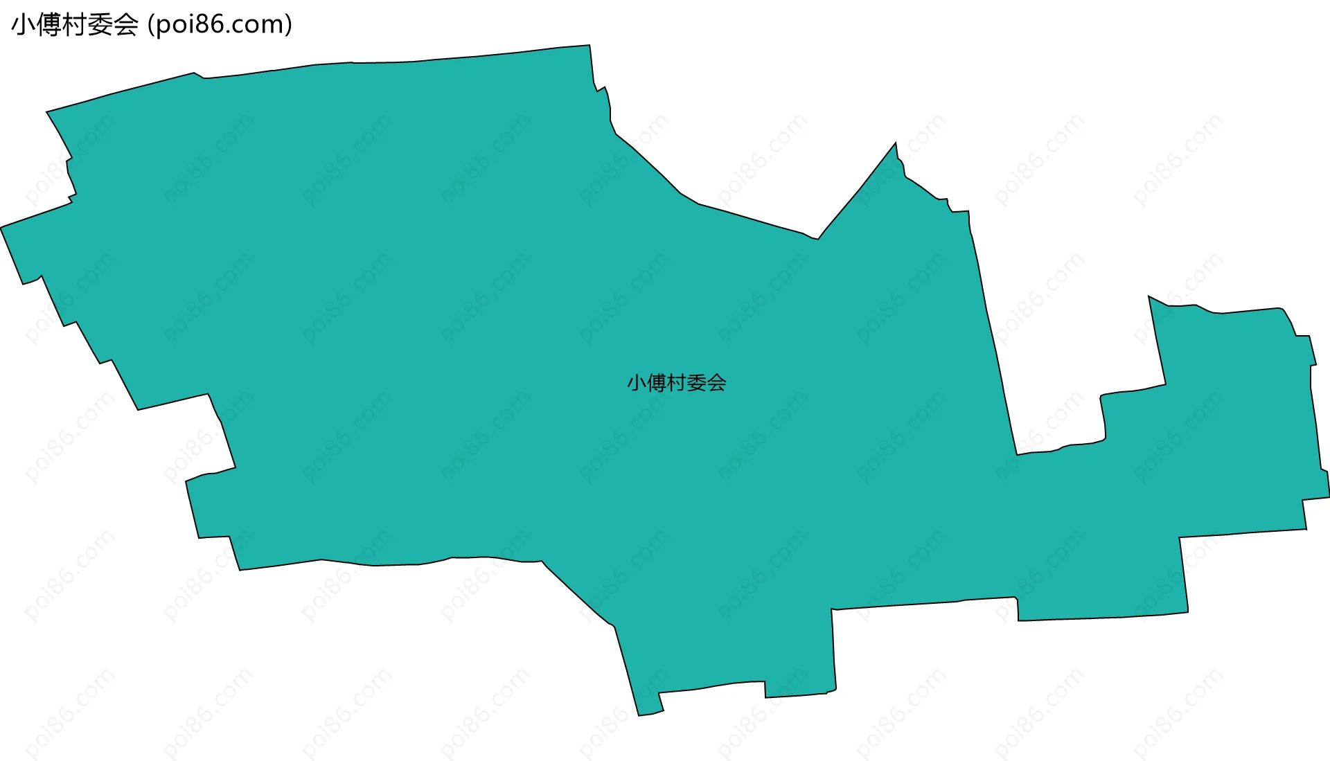小傅村委会边界地图