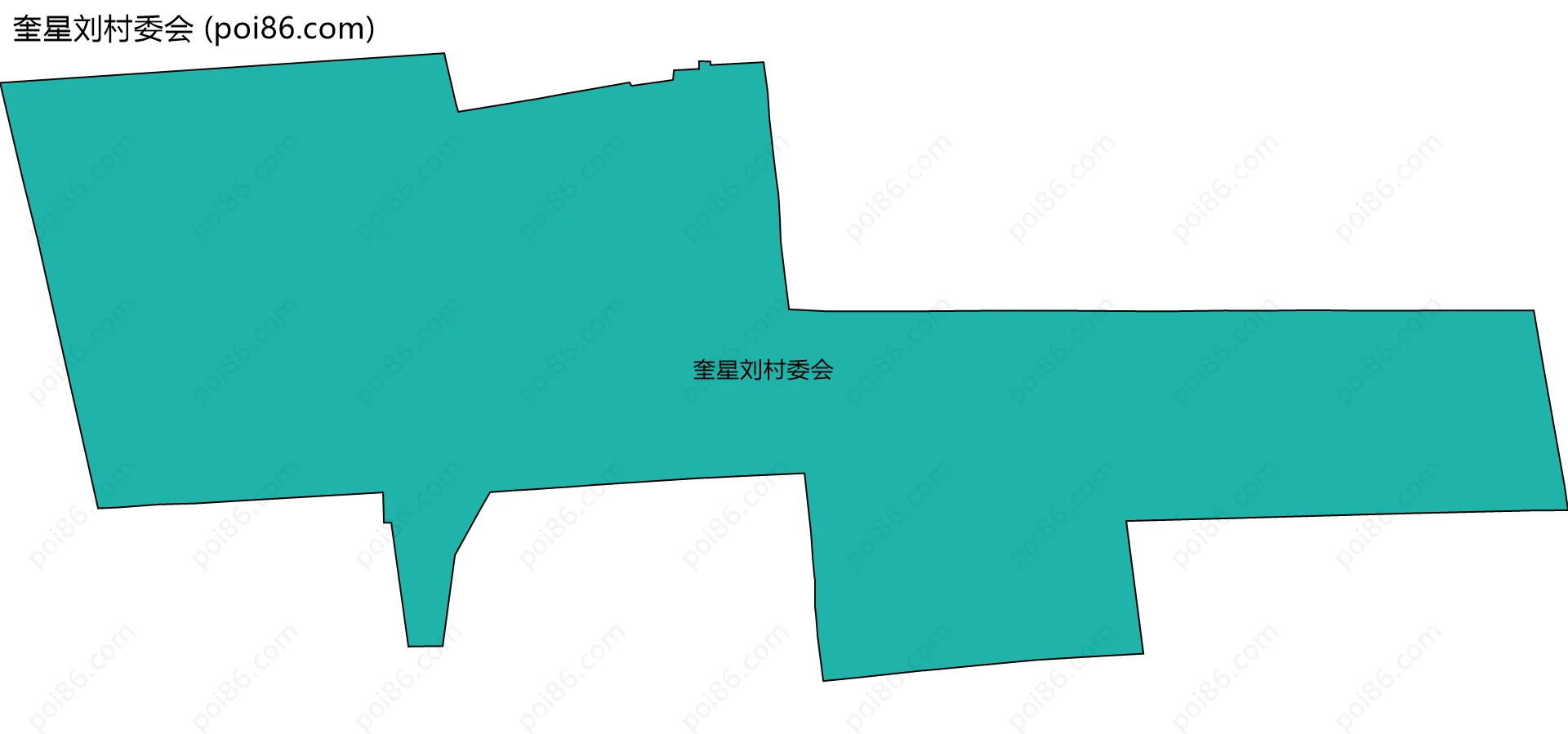 奎星刘村委会边界地图