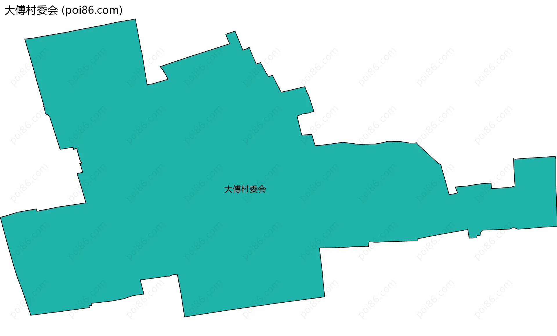 大傅村委会边界地图