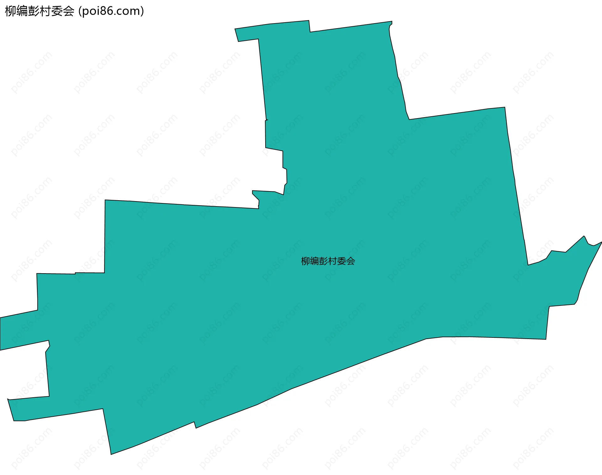 柳编彭村委会边界地图