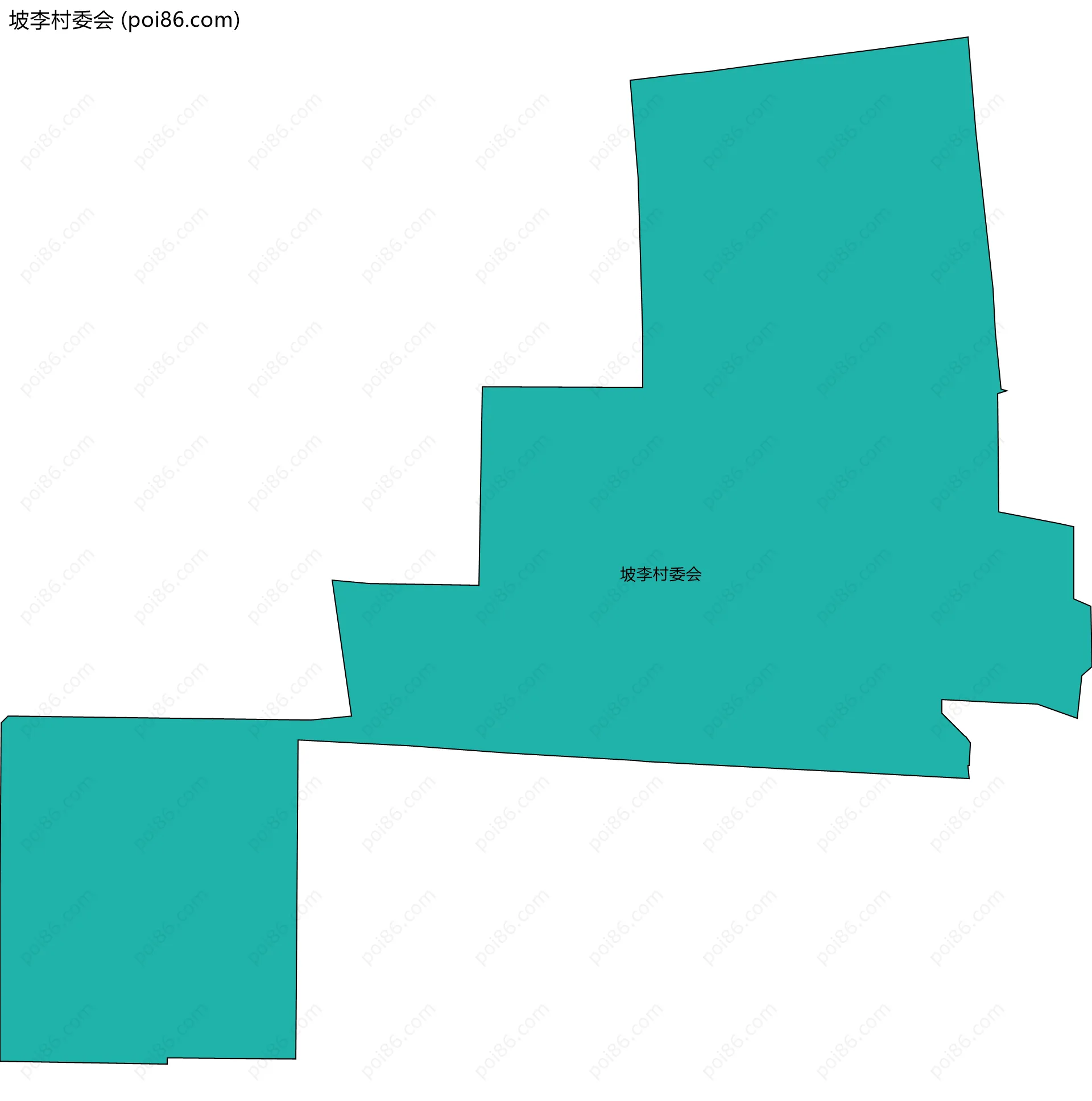 坡李村委会边界地图