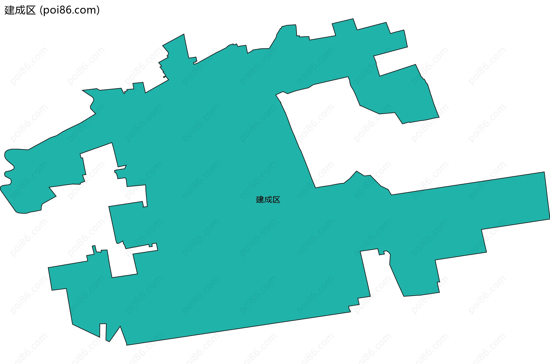 建成区边界地图