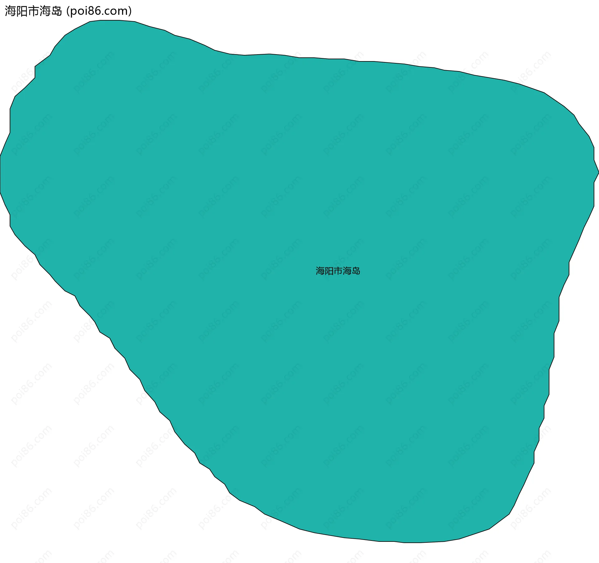 海阳市海岛边界地图