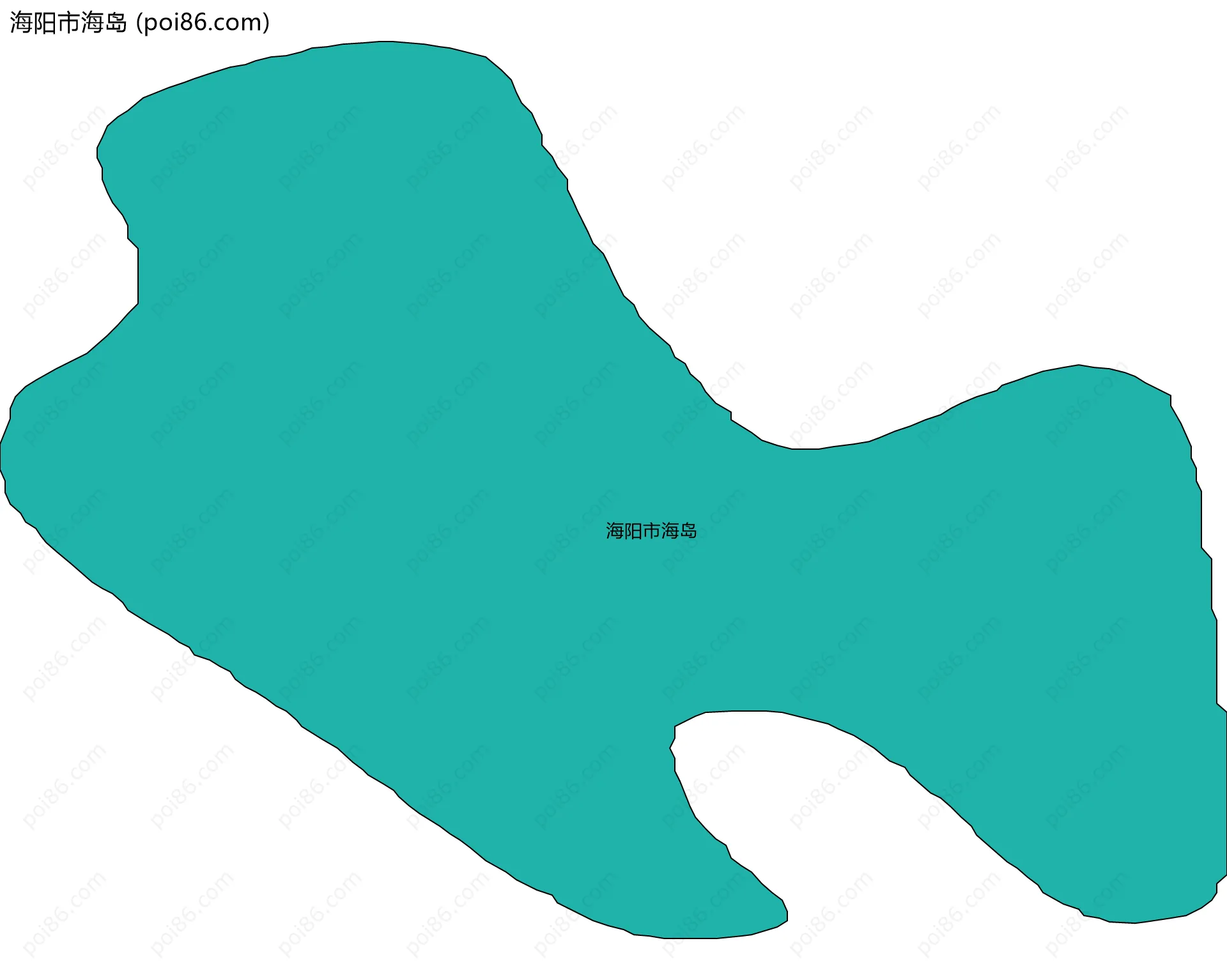 海阳市海岛边界地图