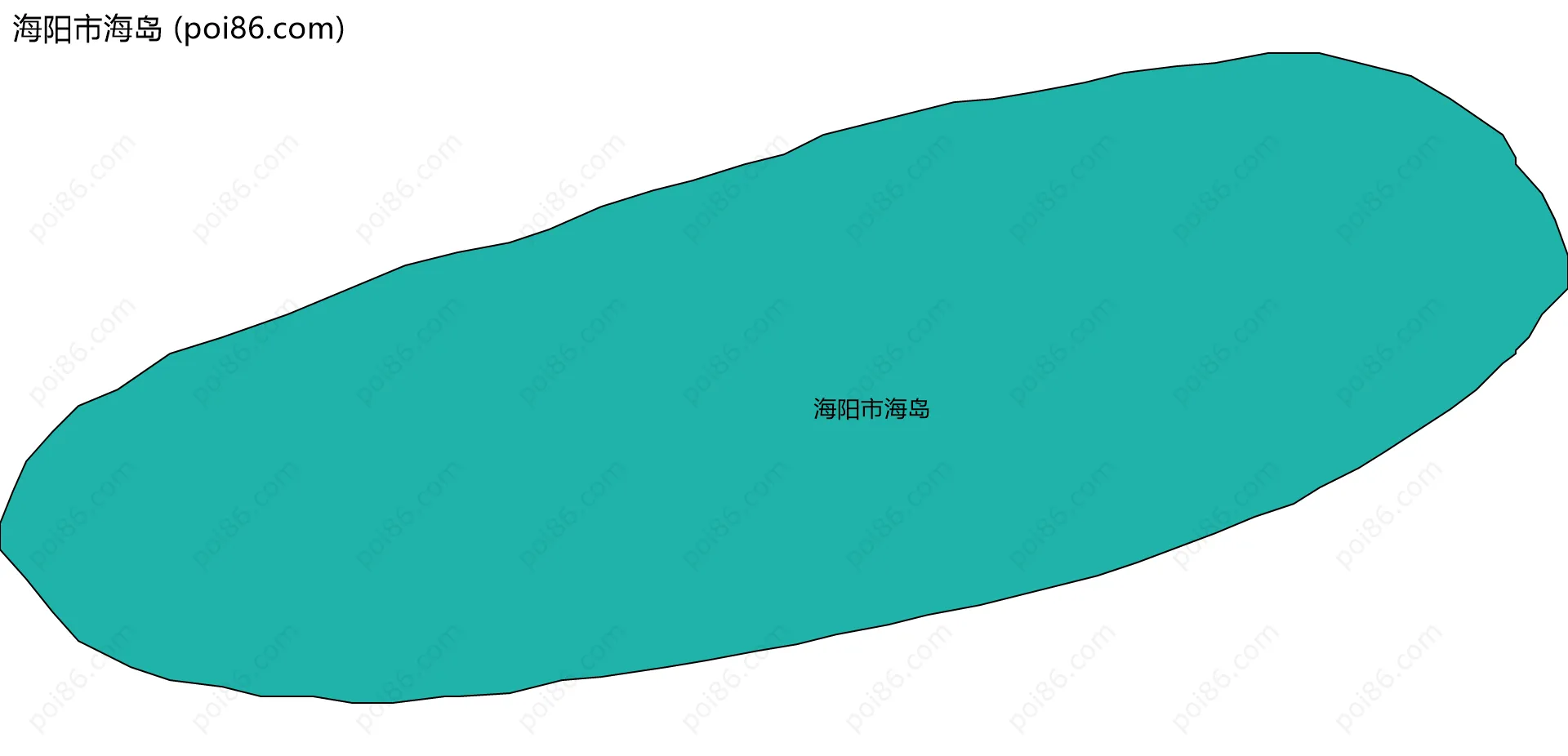 海阳市海岛边界地图