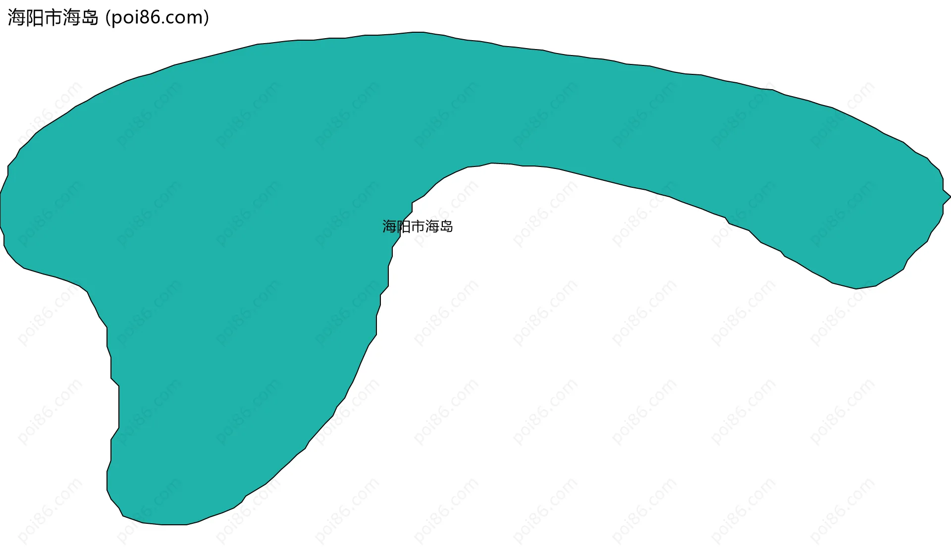 海阳市海岛边界地图