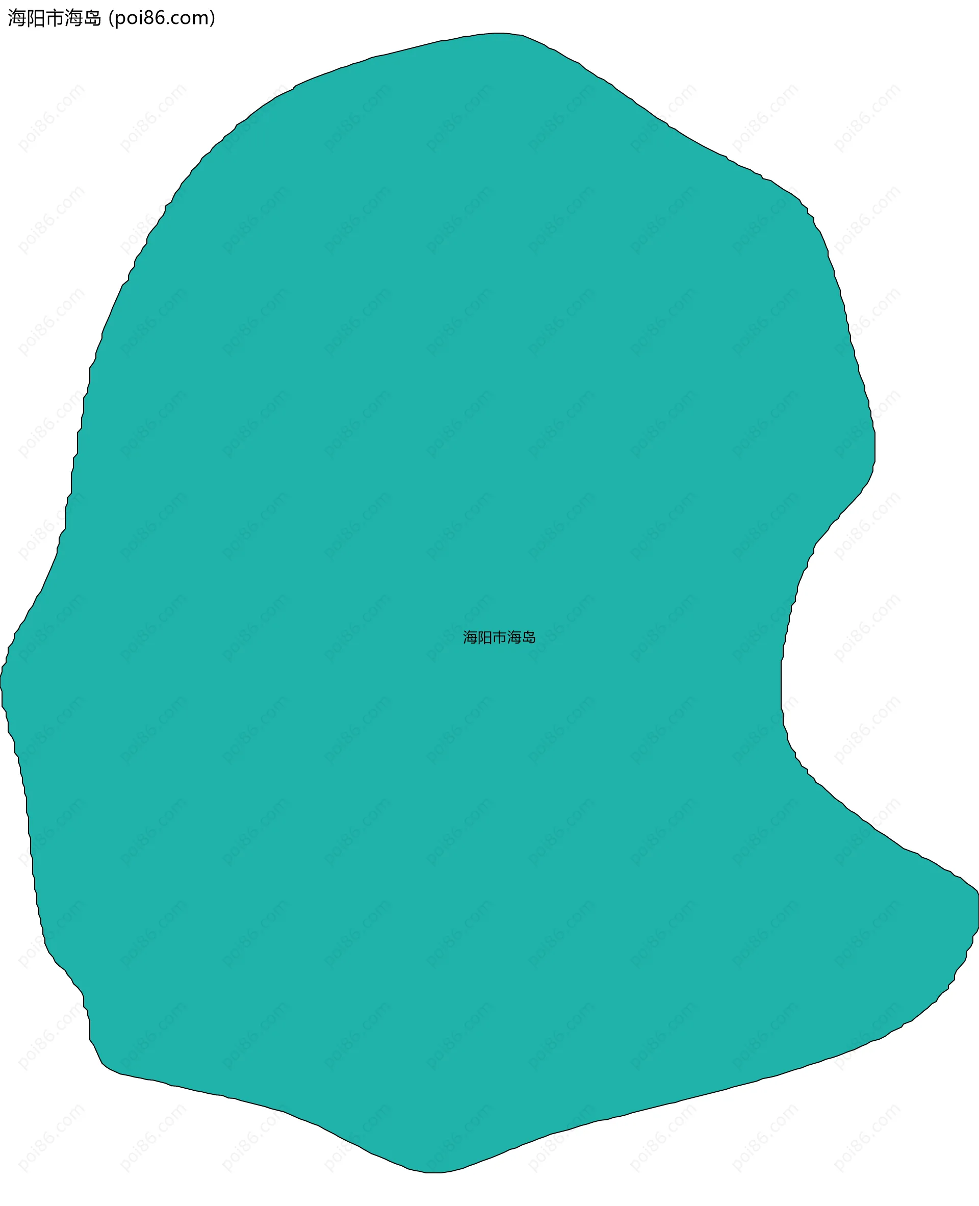 海阳市海岛边界地图