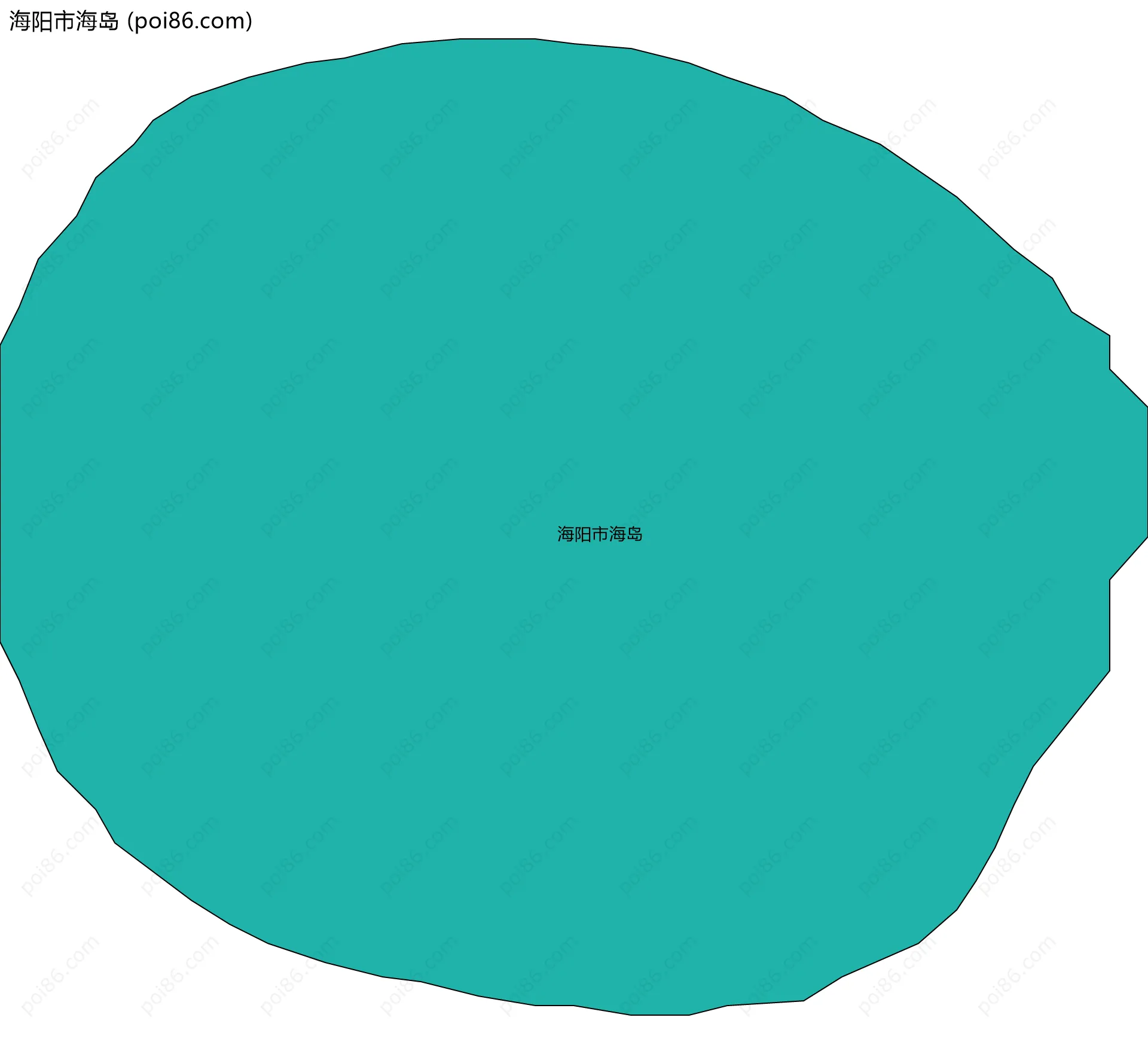 海阳市海岛边界地图