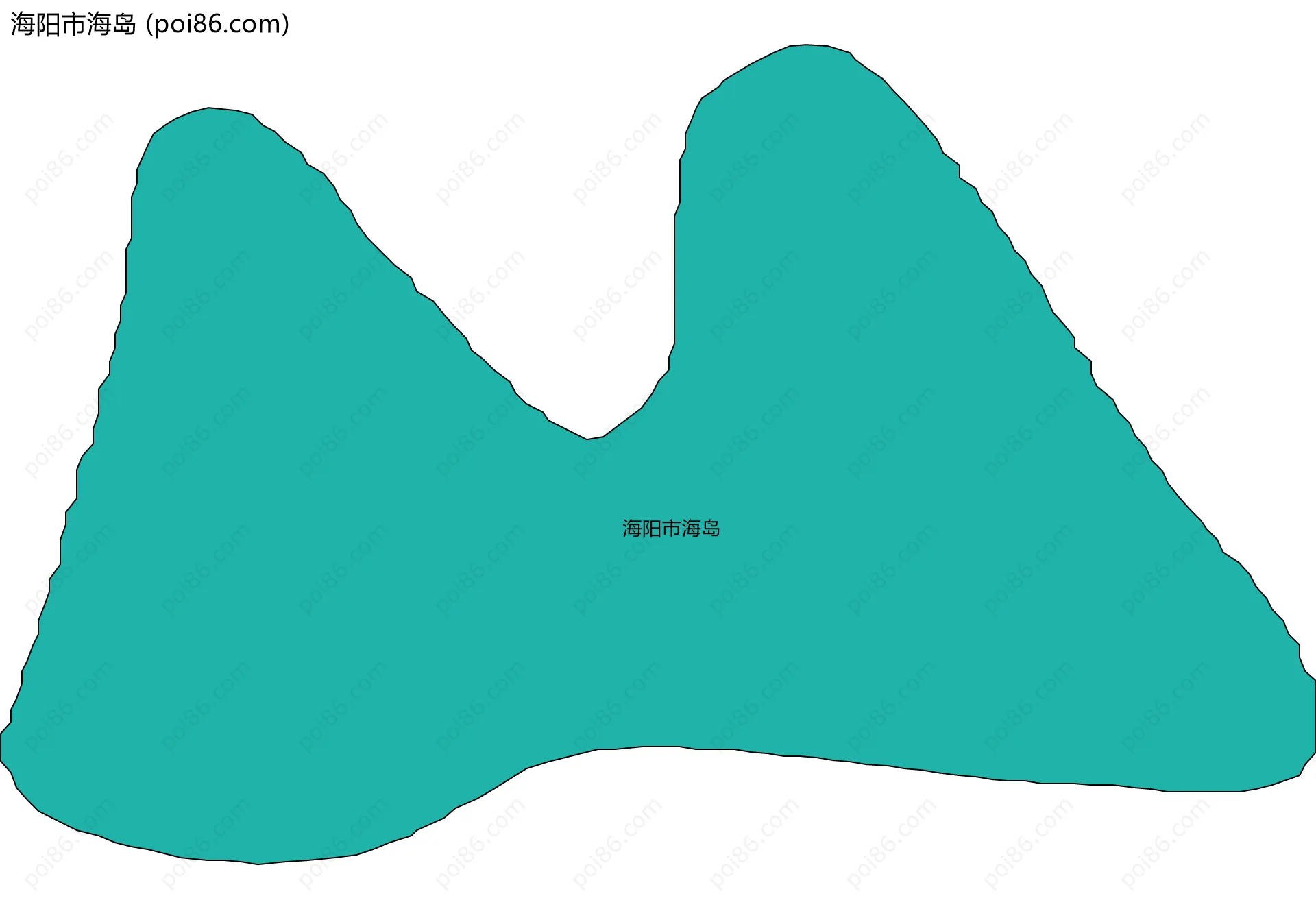 海阳市海岛边界地图