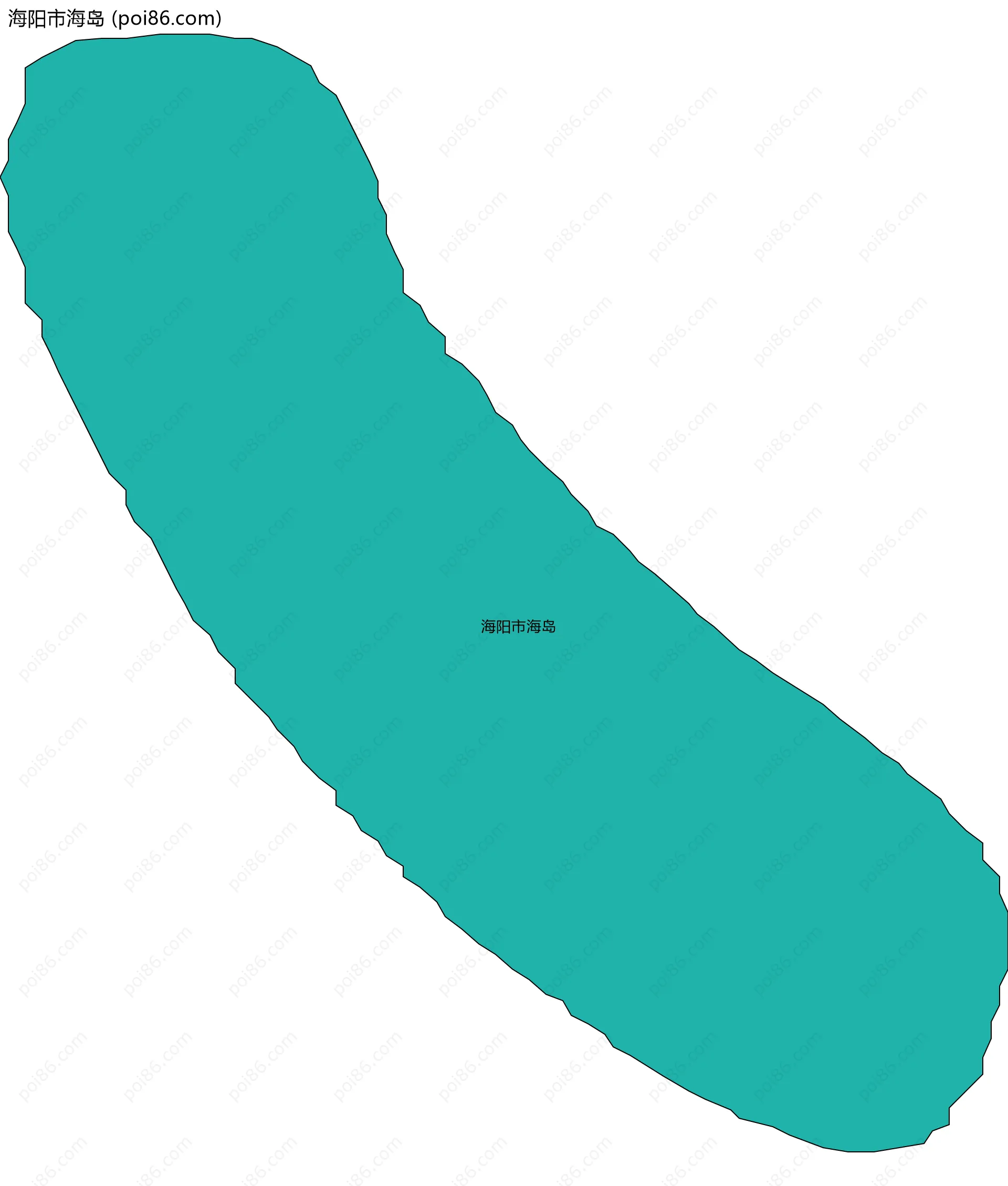 海阳市海岛边界地图
