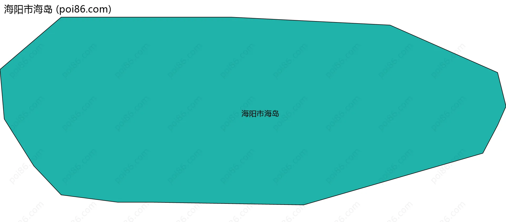 海阳市海岛边界地图