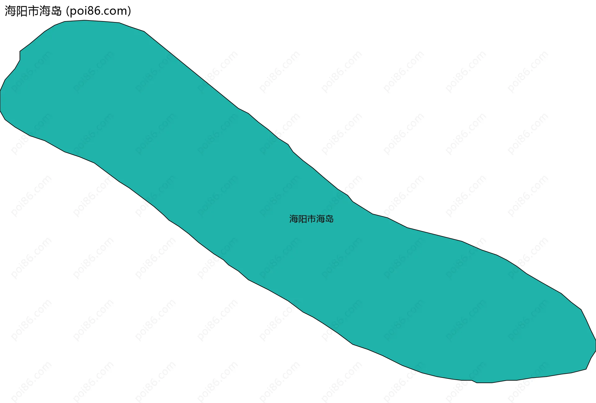 海阳市海岛边界地图
