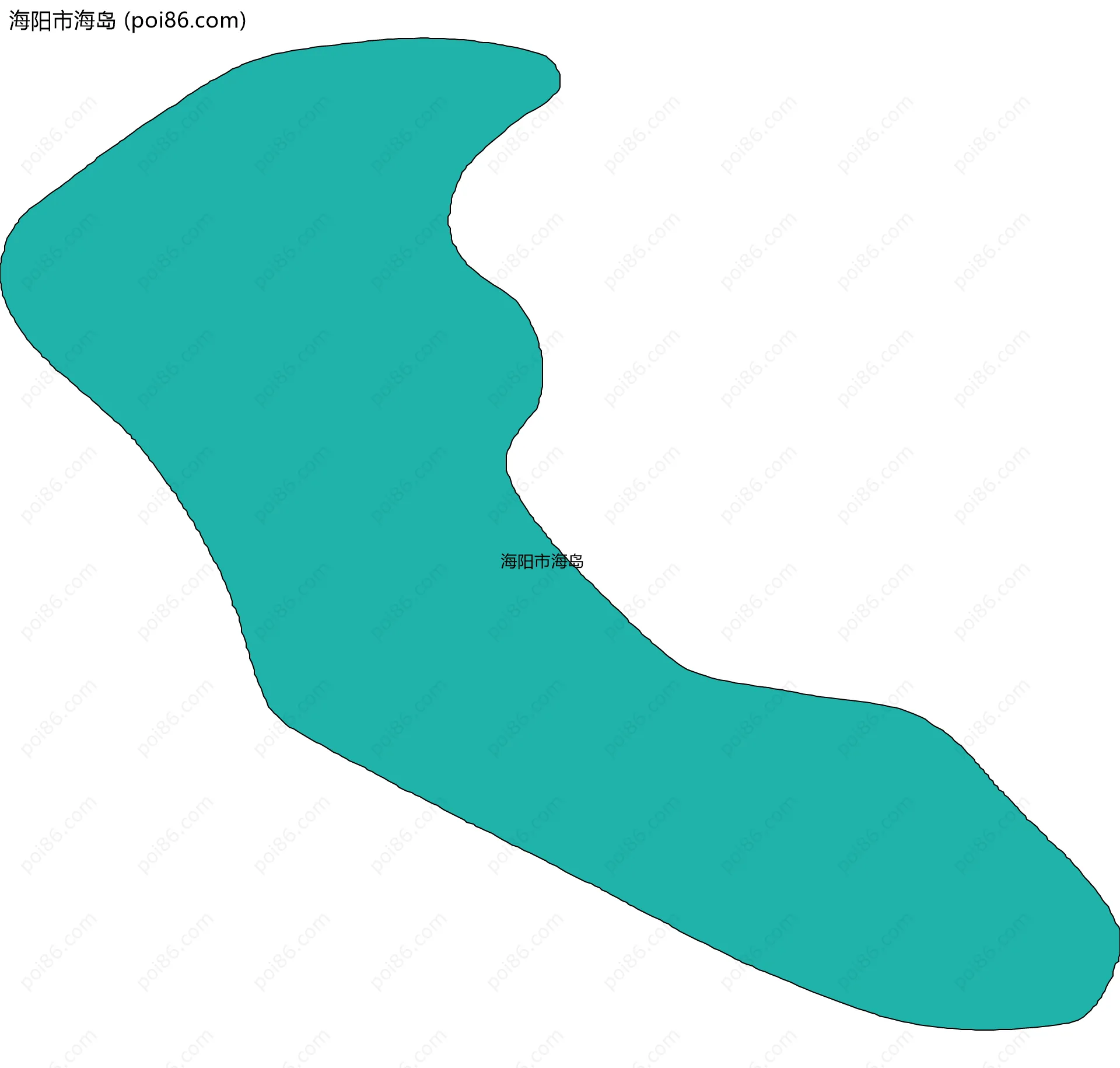 海阳市海岛边界地图