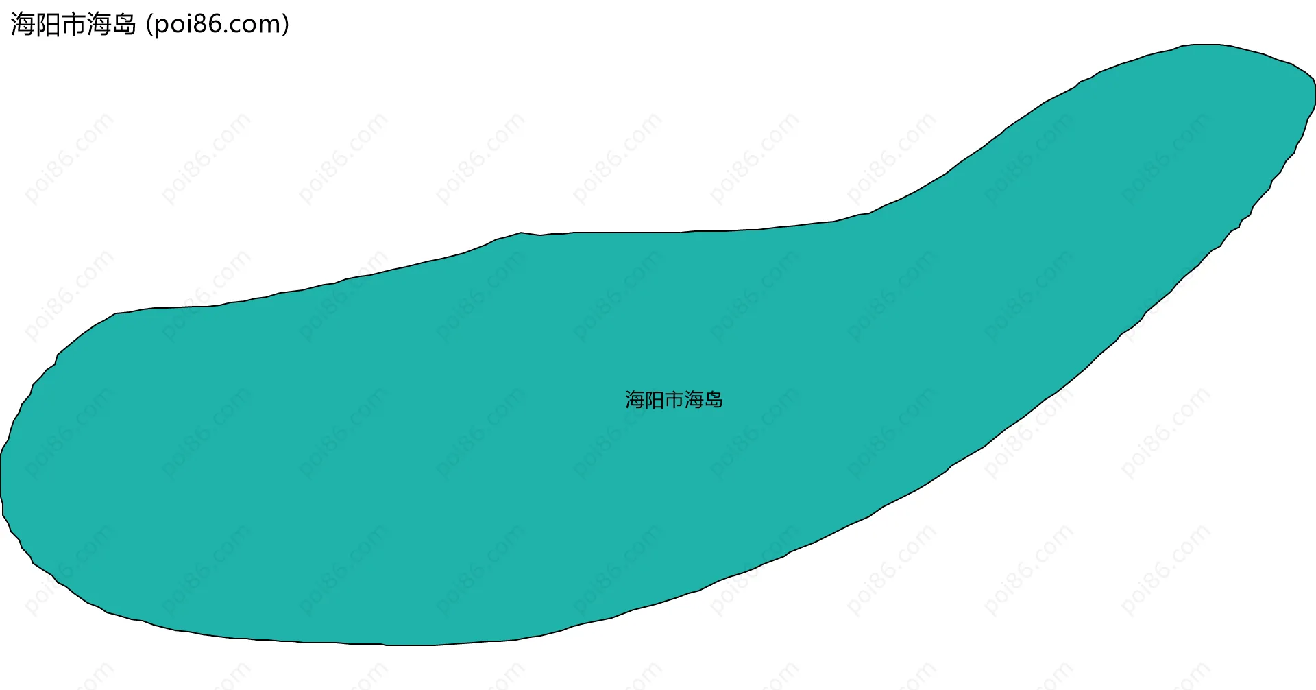 海阳市海岛边界地图