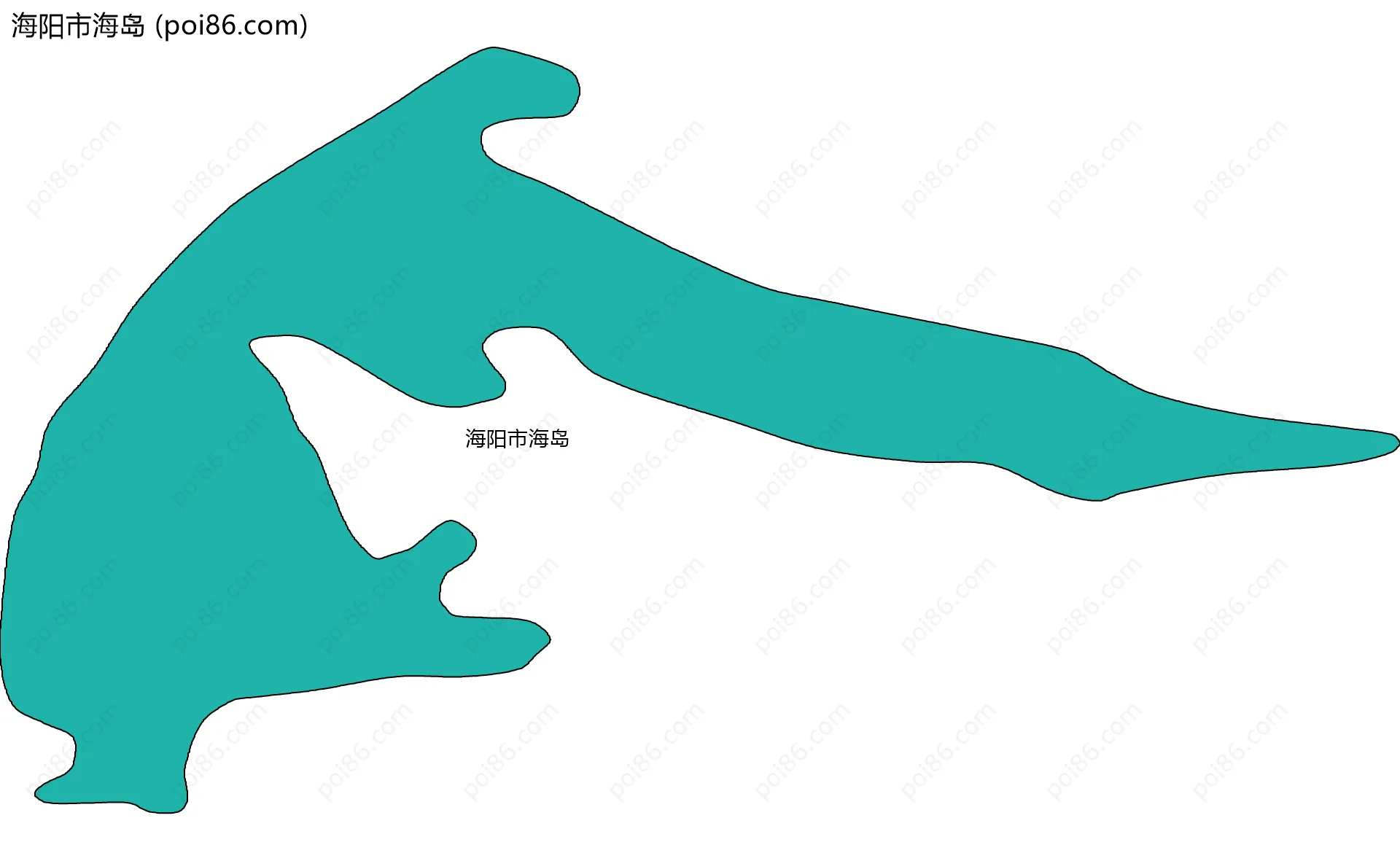 海阳市海岛边界地图