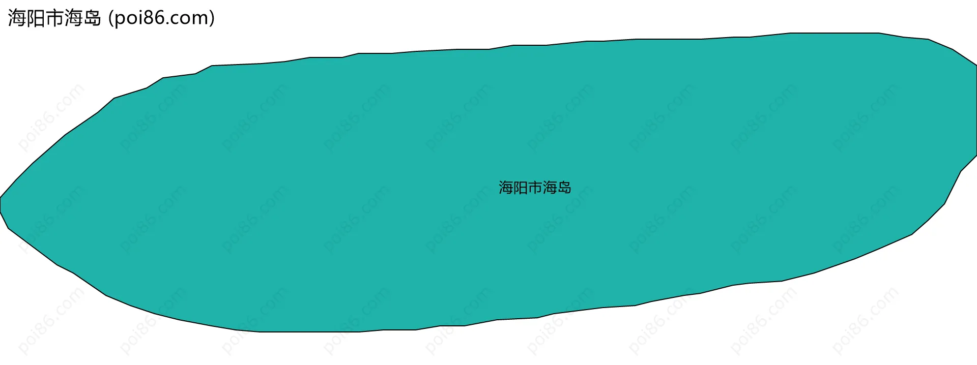 海阳市海岛边界地图