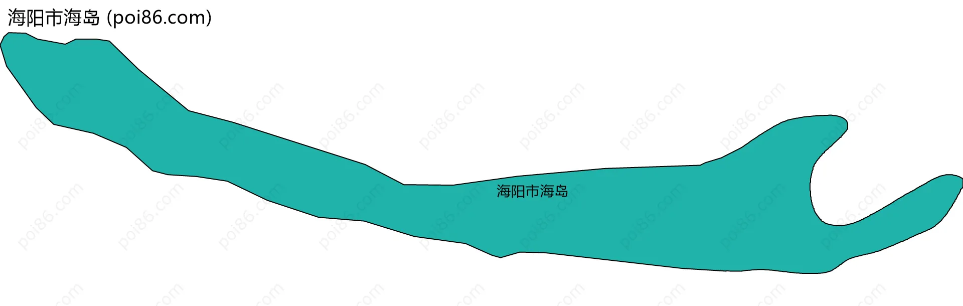 海阳市海岛边界地图