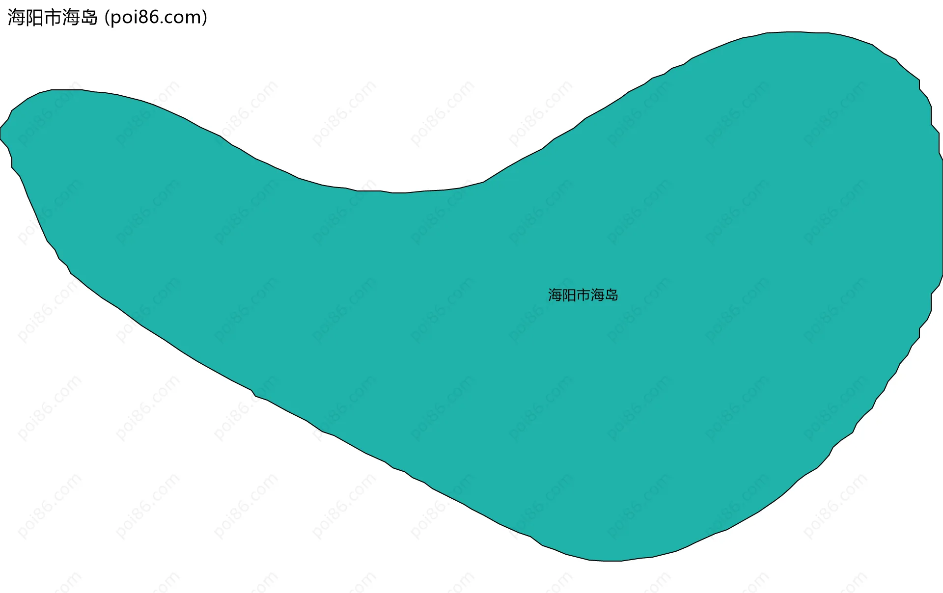 海阳市海岛边界地图