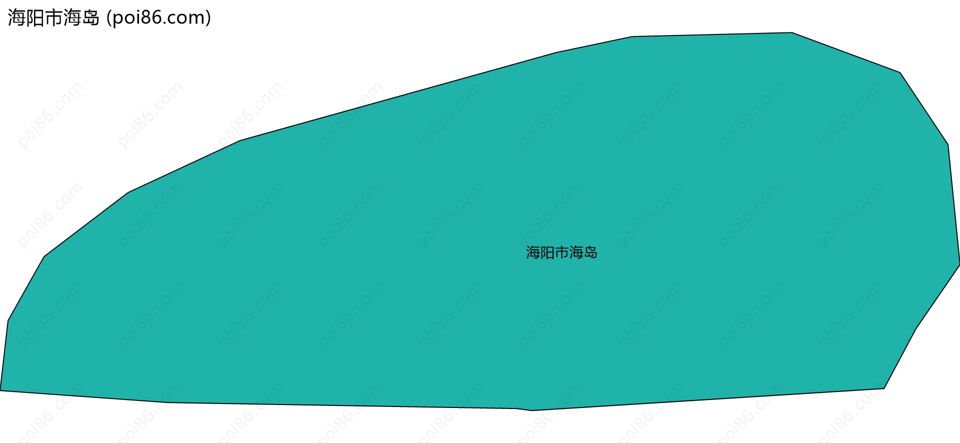 海阳市海岛边界地图