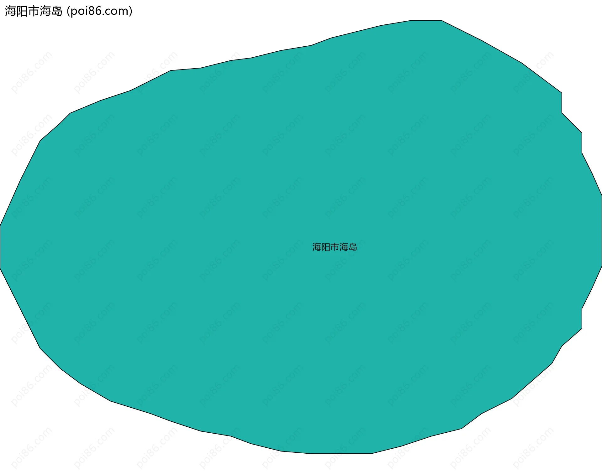海阳市海岛边界地图