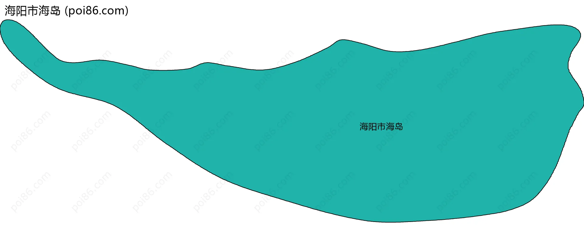 海阳市海岛边界地图