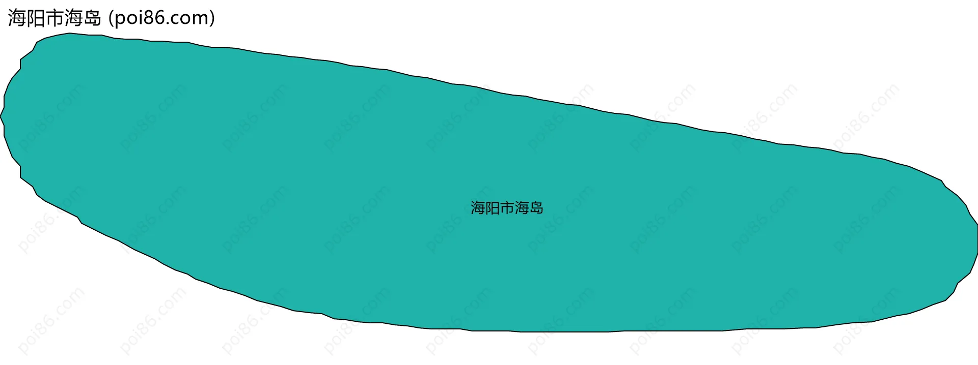 海阳市海岛边界地图