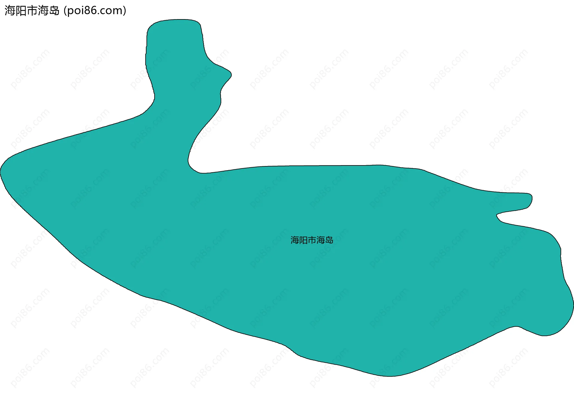 海阳市海岛边界地图