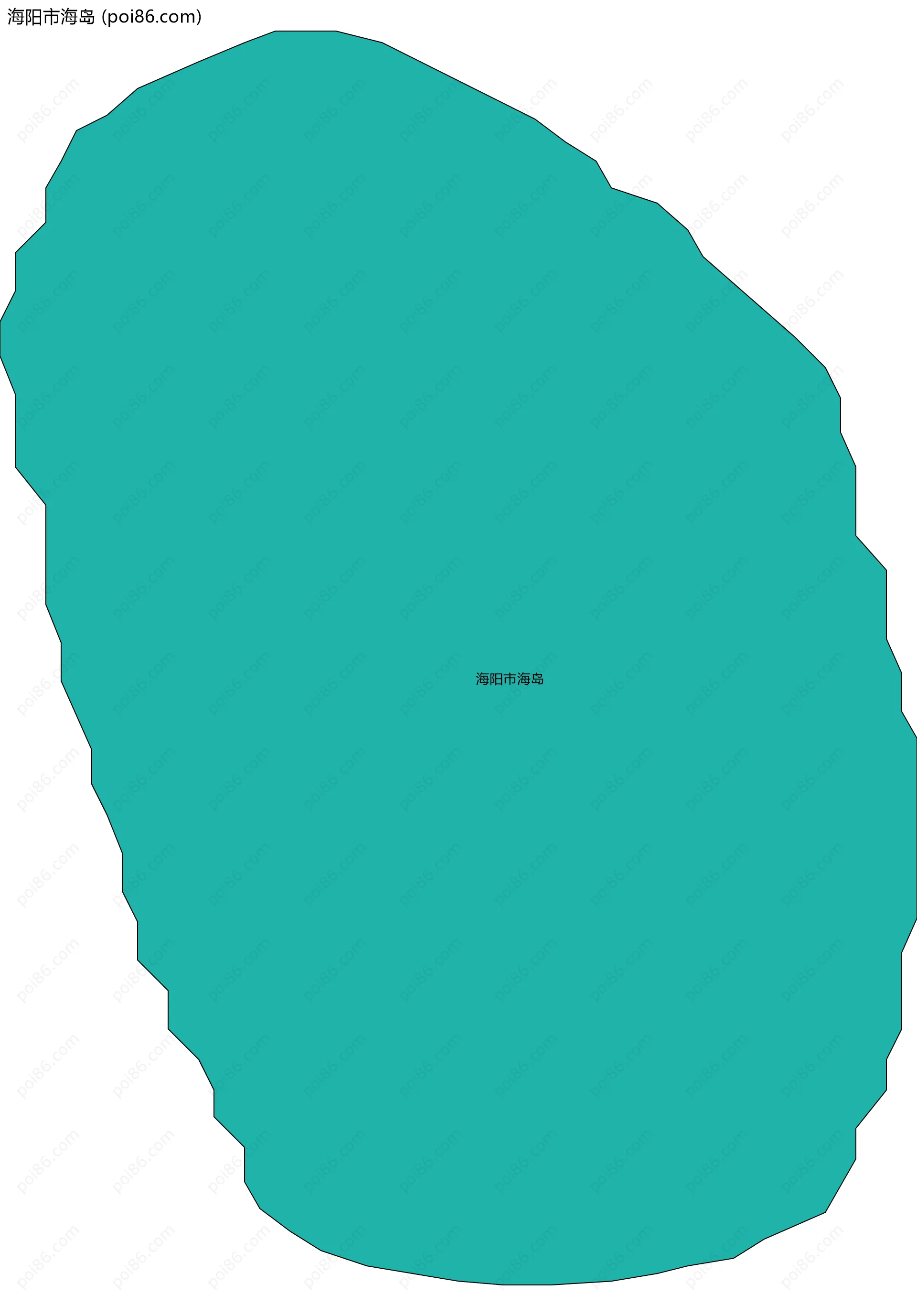 海阳市海岛边界地图