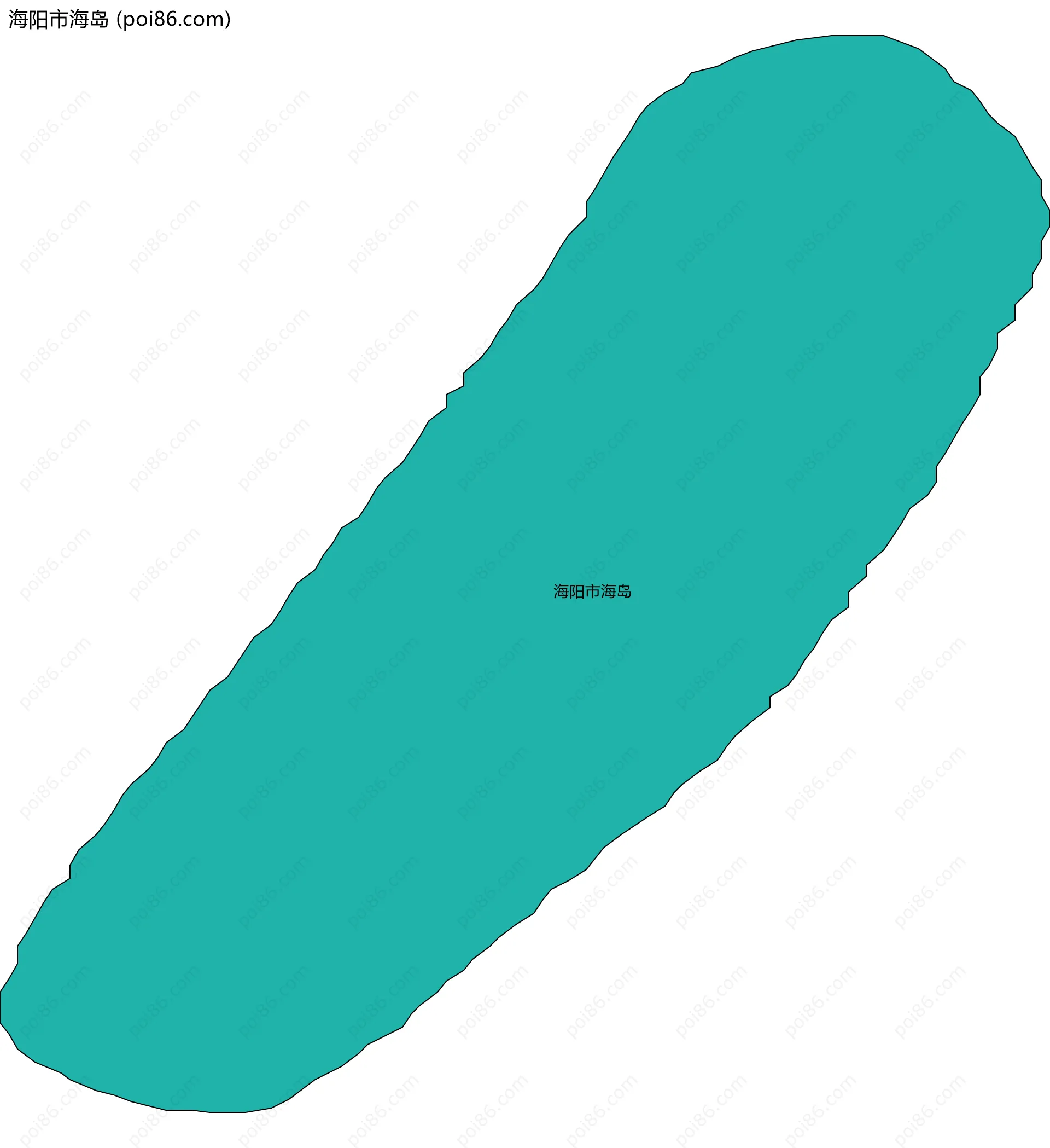 海阳市海岛边界地图