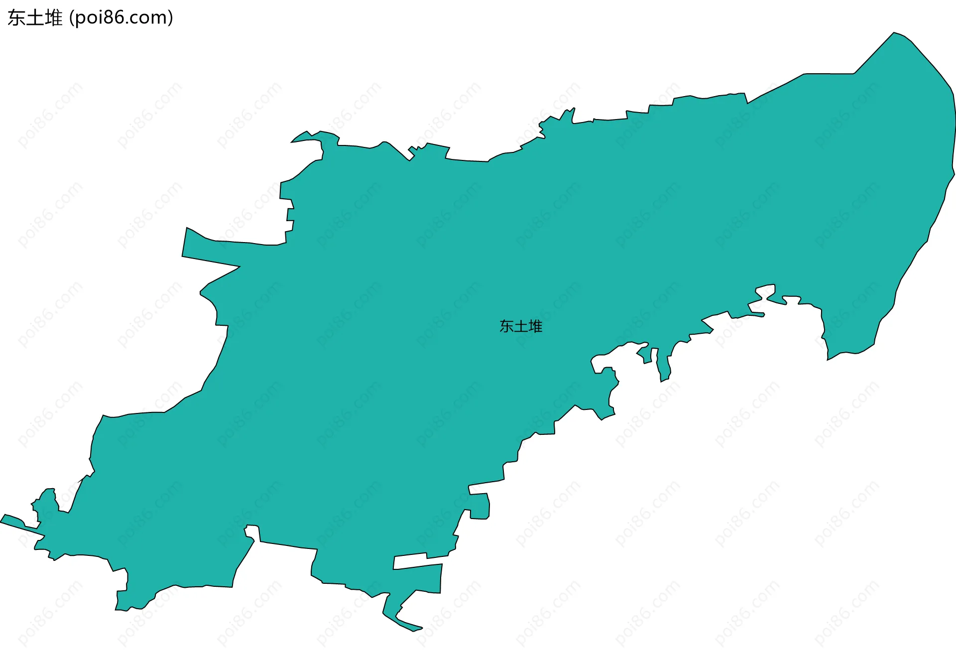 东土堆边界地图