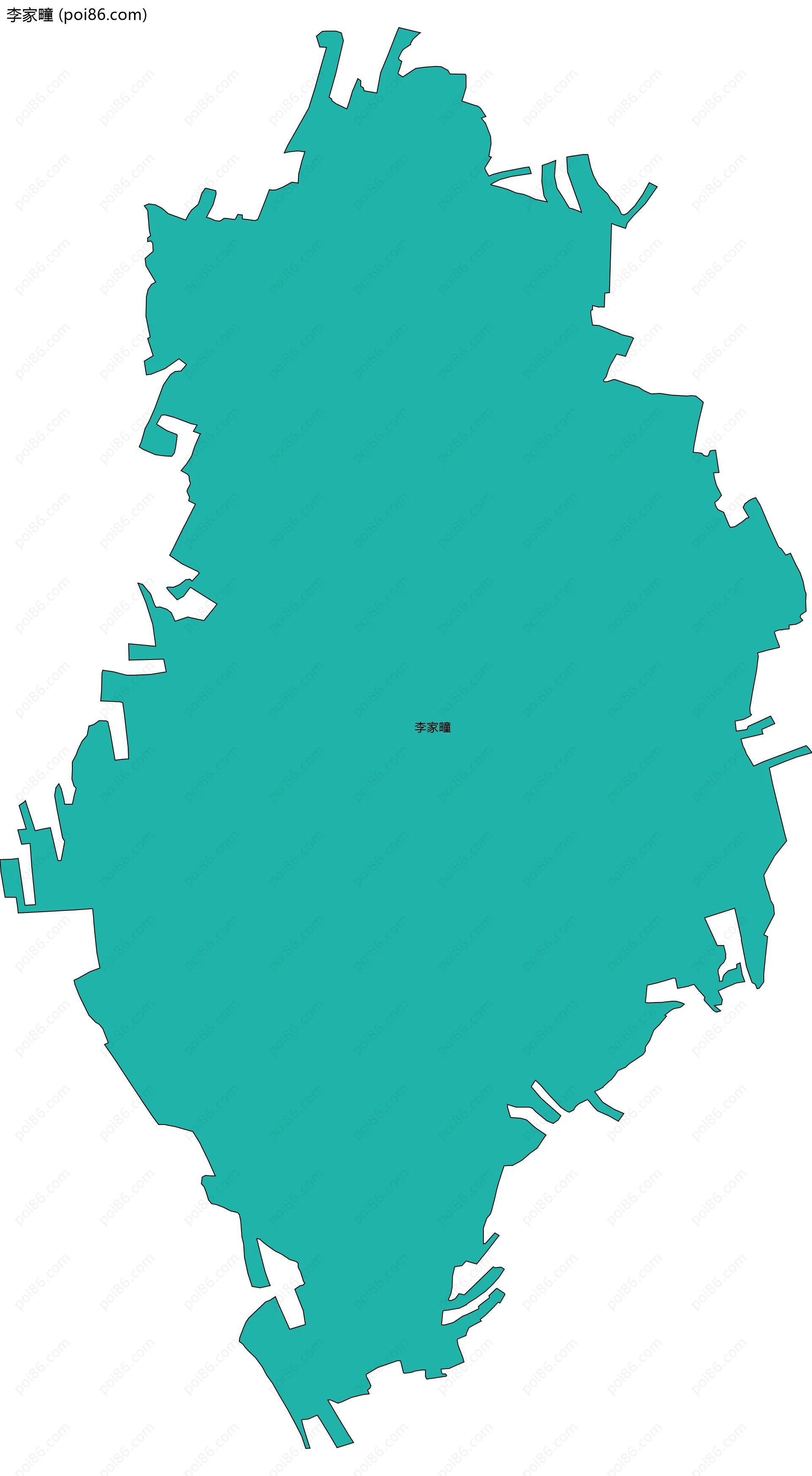 李家疃边界地图