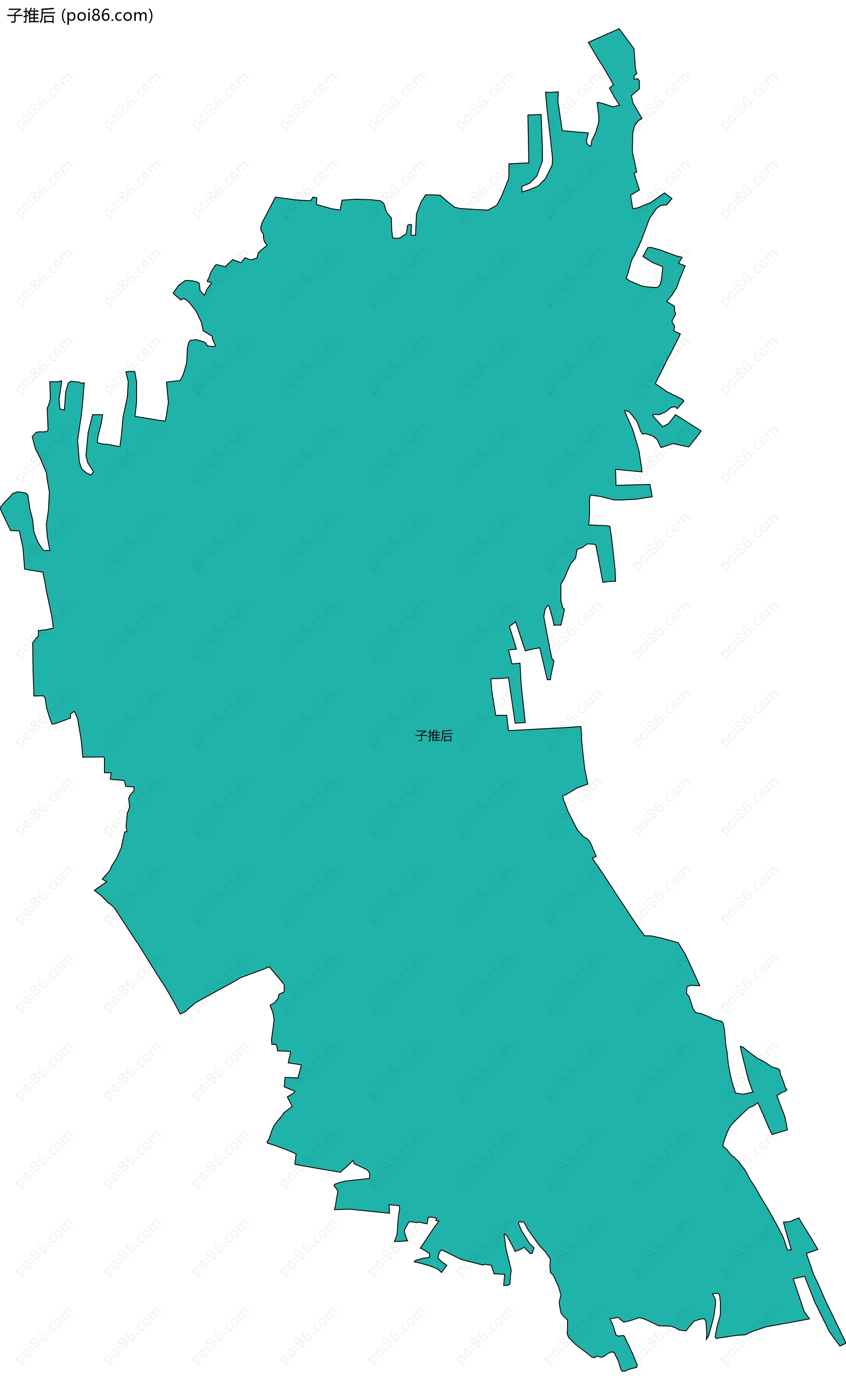 子推后边界地图