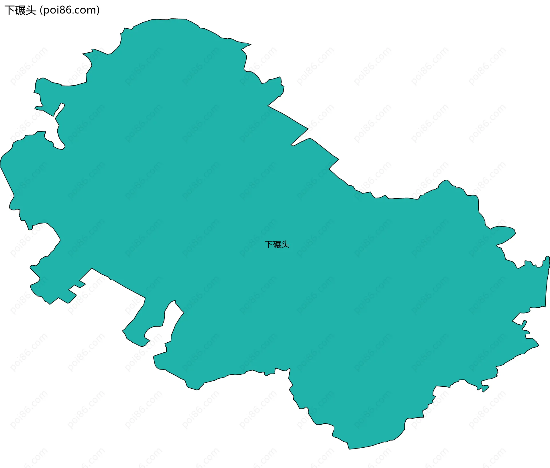 下碾头边界地图