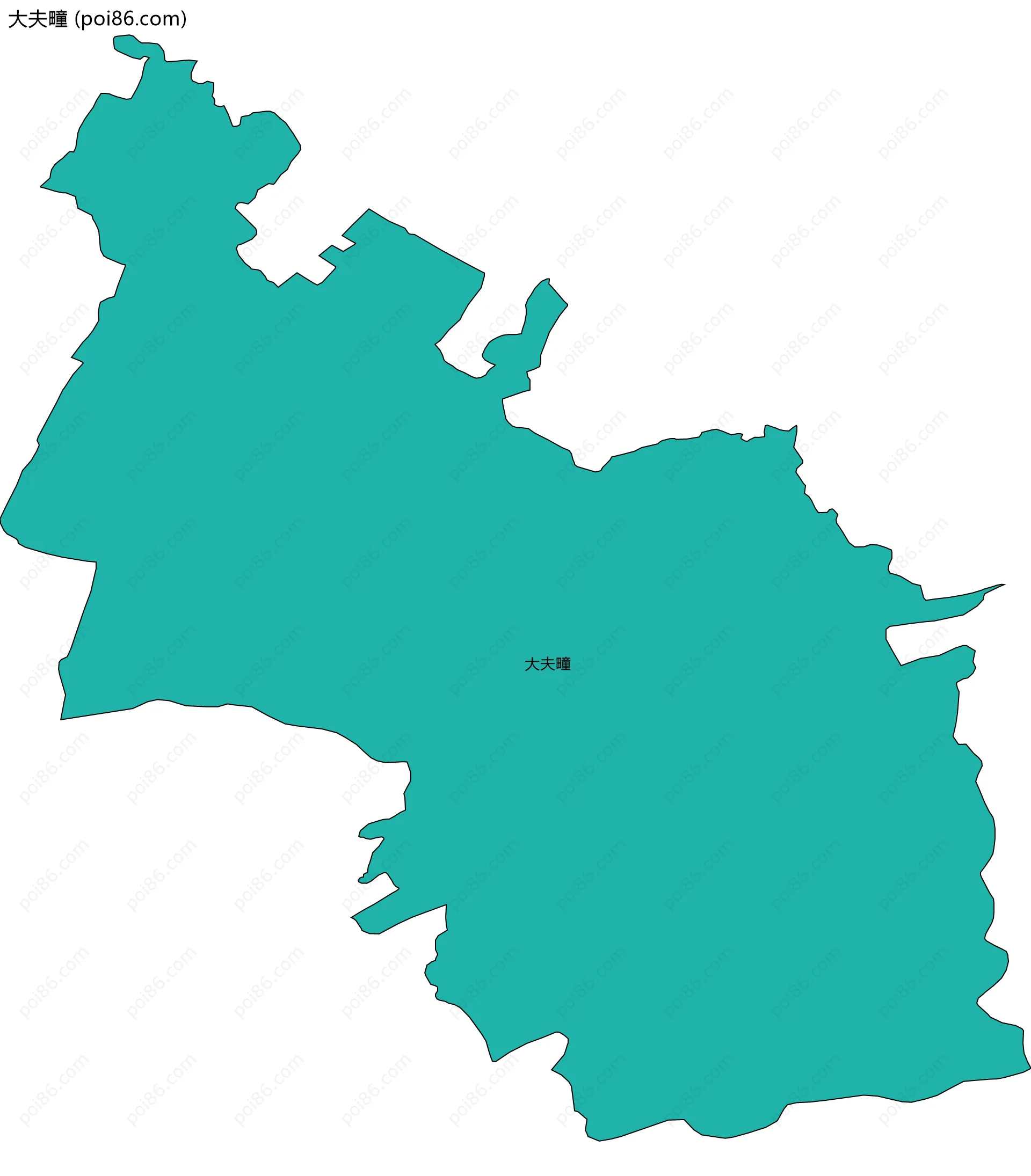 大夫疃边界地图