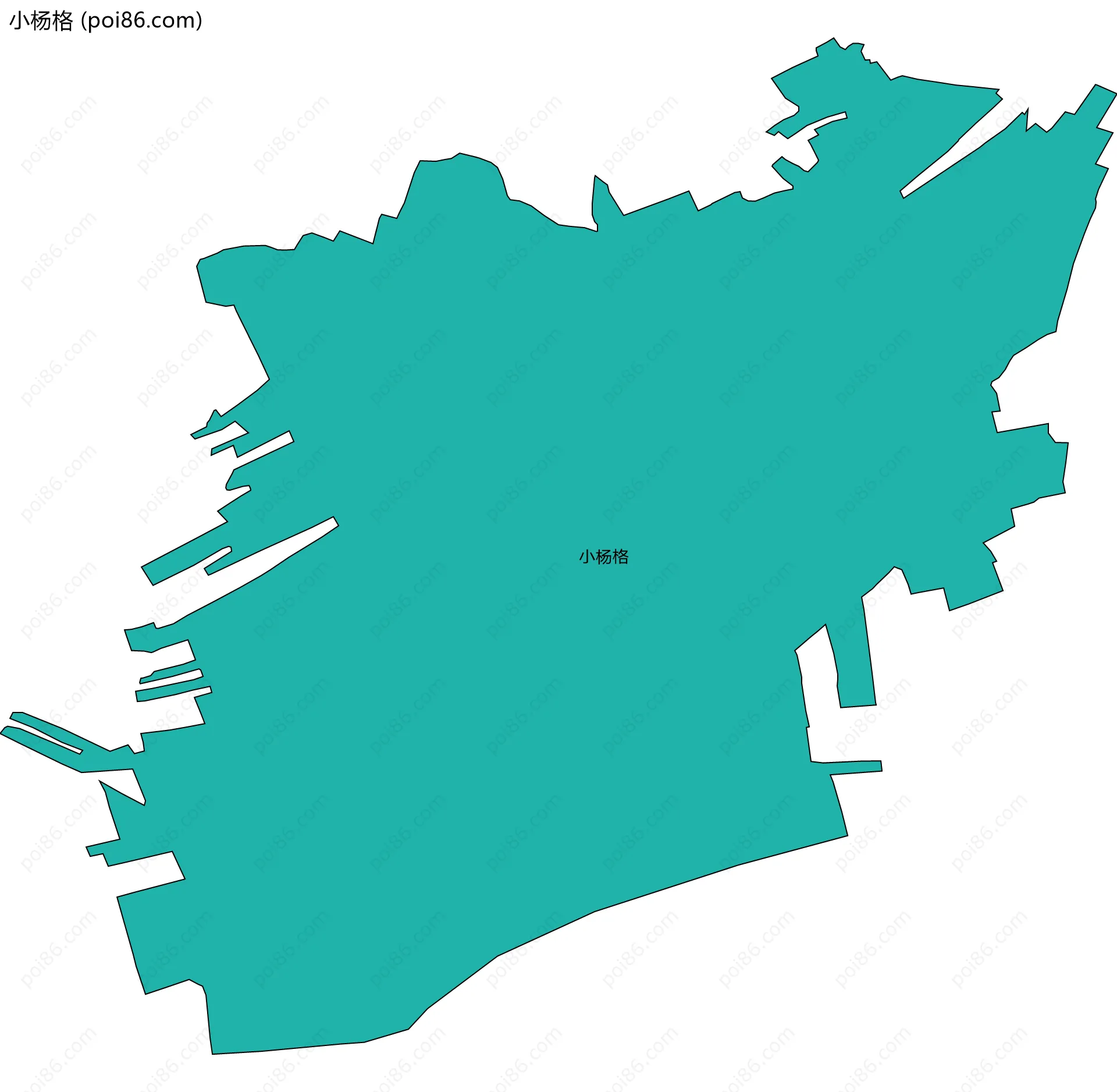小杨格边界地图