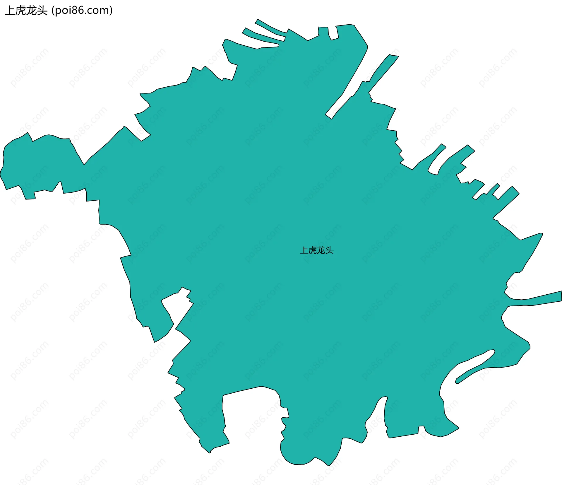 上虎龙头边界地图